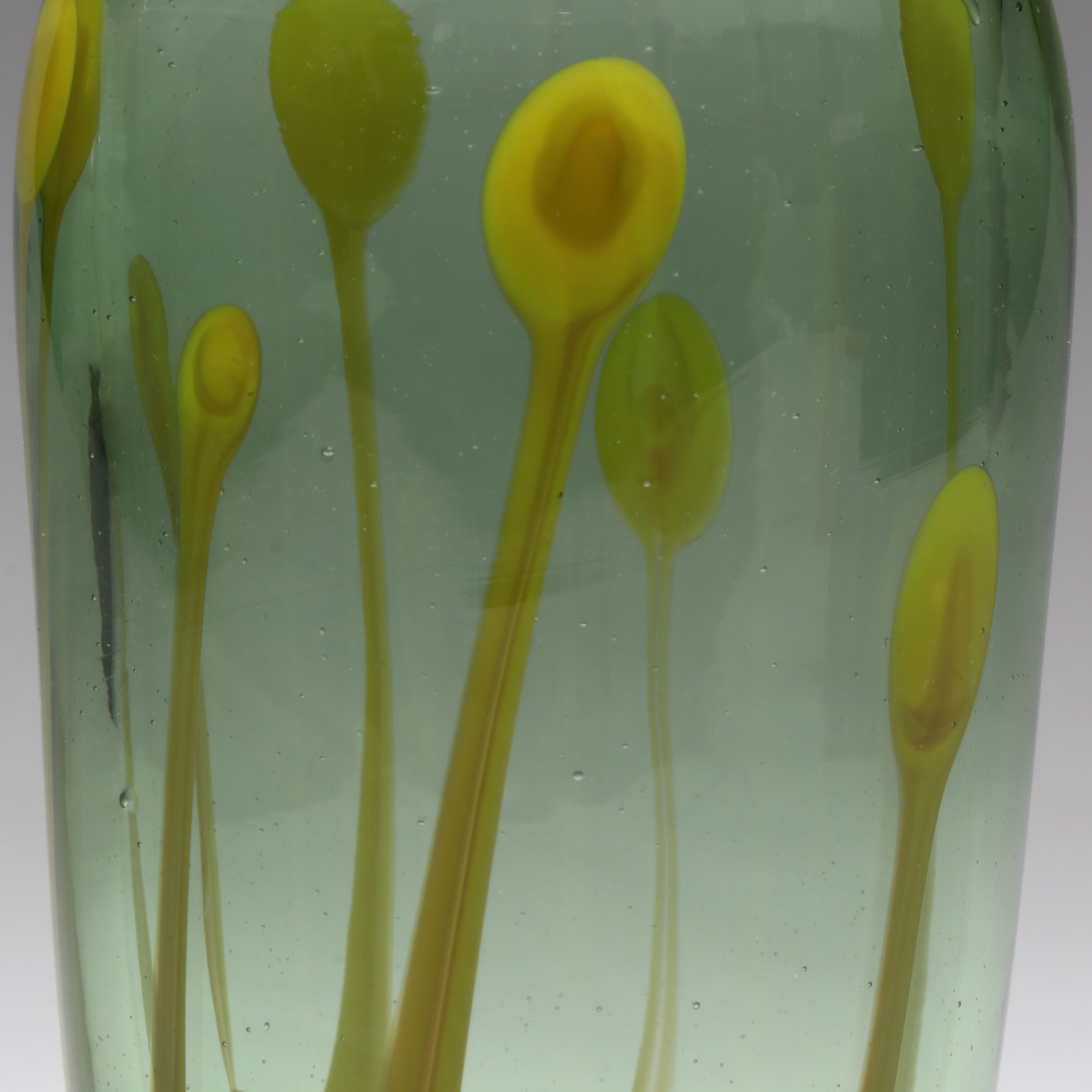 Signed Sally Worcester "Cannon Beach" Blown Art Glass Vase, 1972