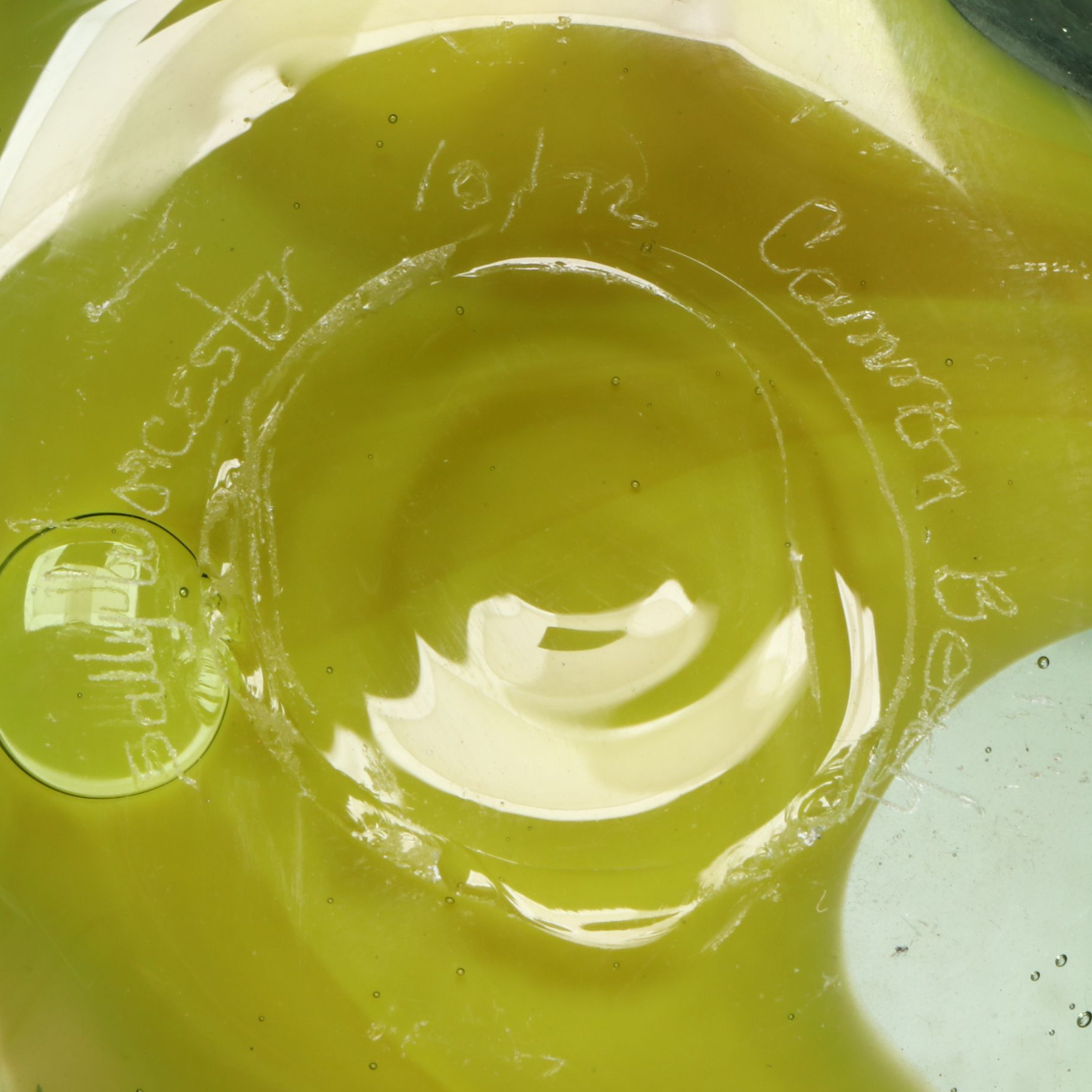 Signed Sally Worcester "Cannon Beach" Blown Art Glass Vase, 1972