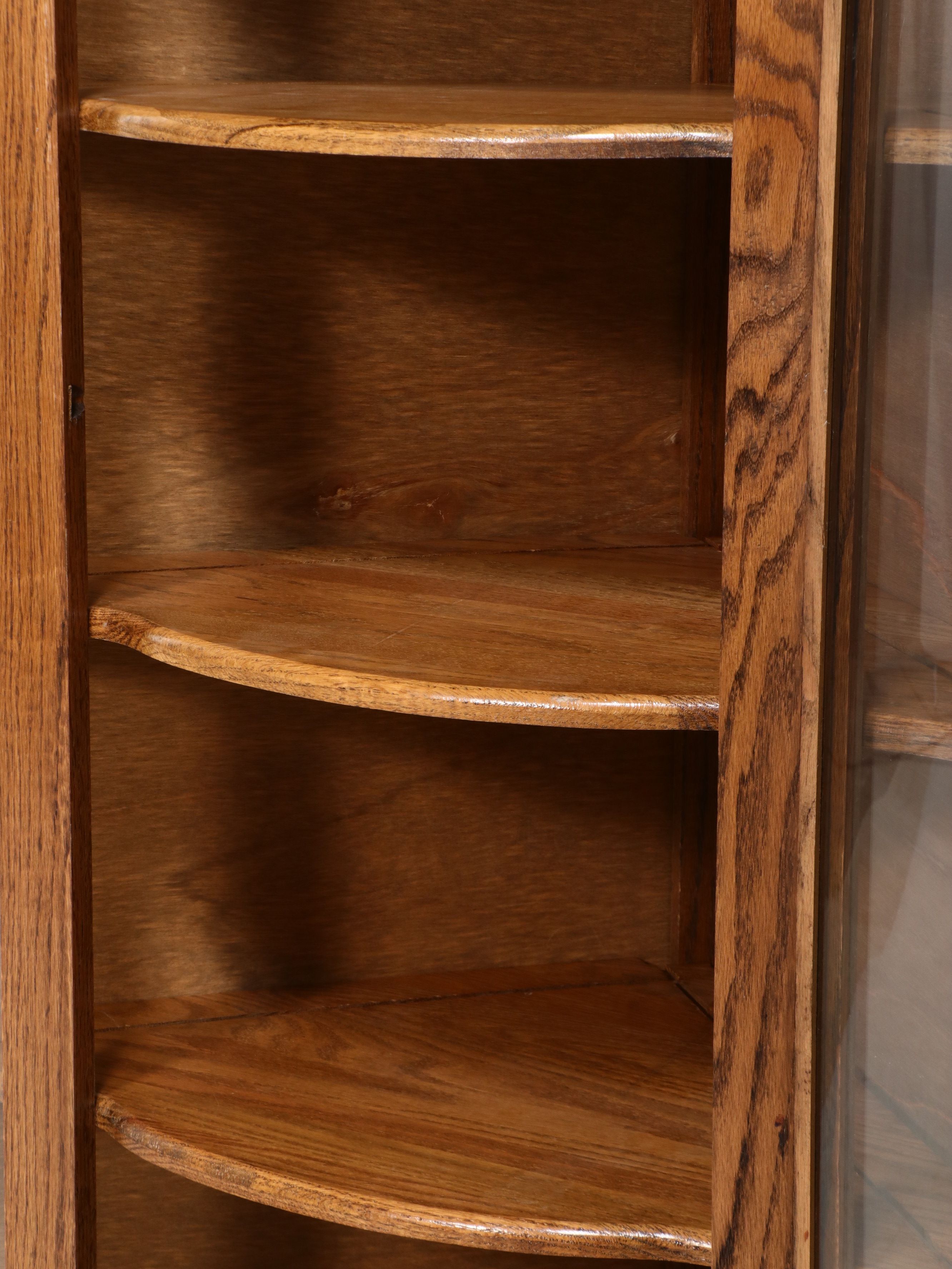Late Victorian Oak Corner Cabinet