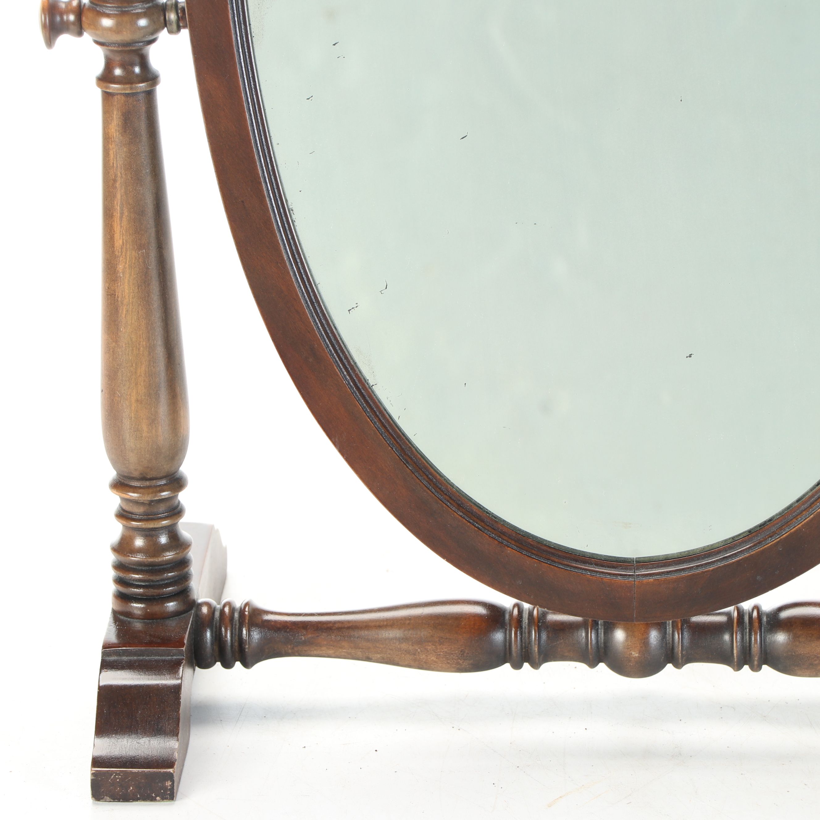 Edwardian Style Mahogany Table Top Mirror