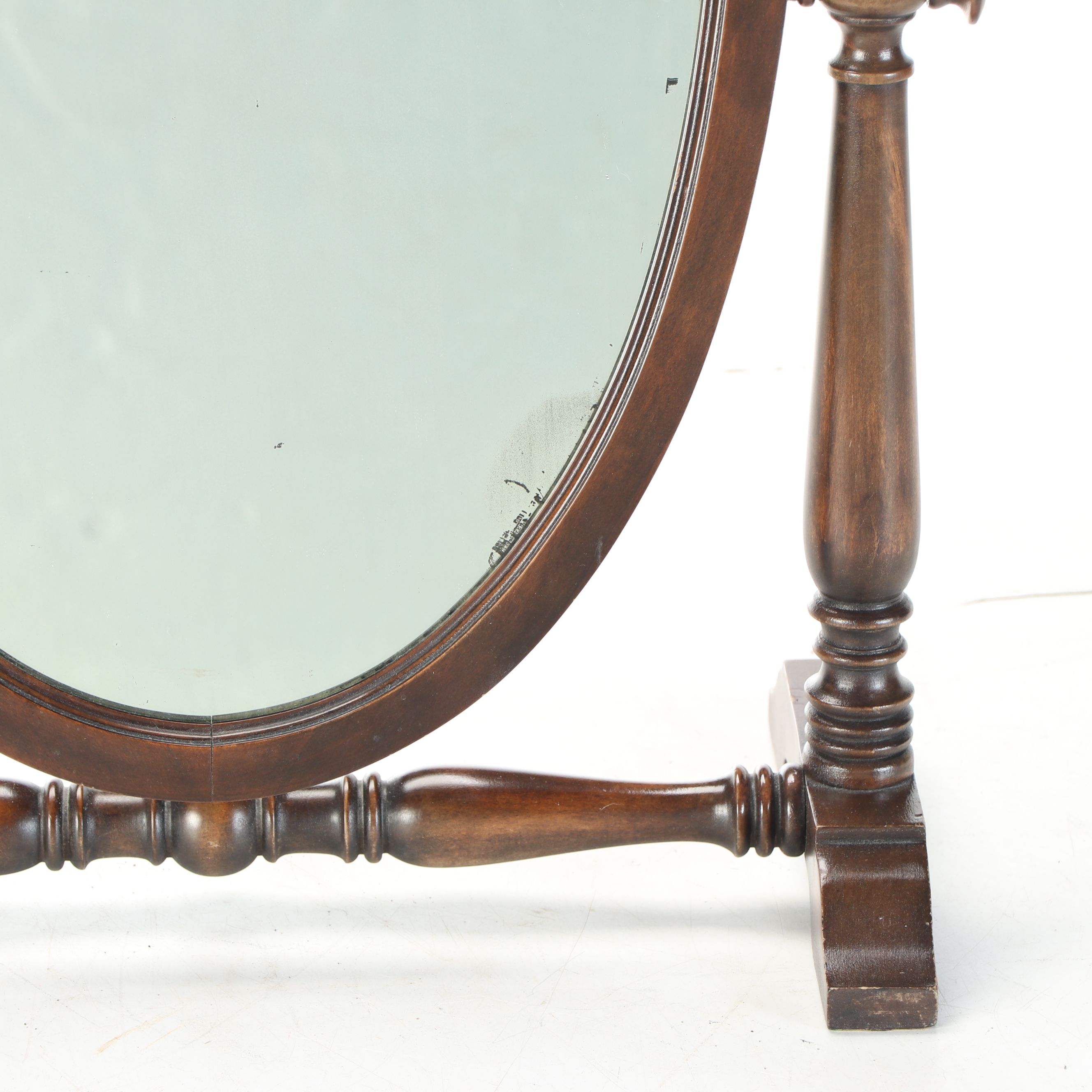 Edwardian Style Mahogany Table Top Mirror