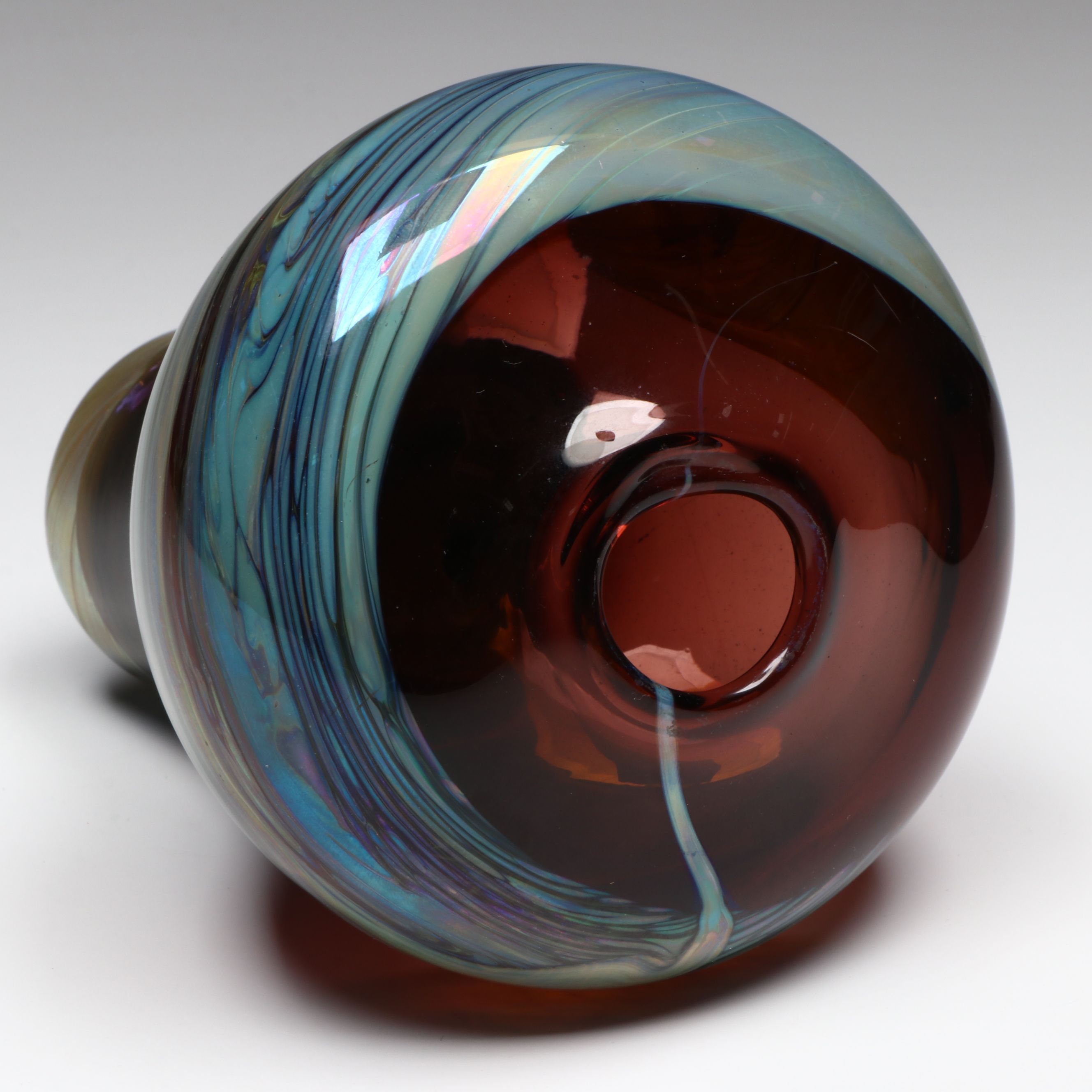 James Wayne Blown Glass Vase, 1970