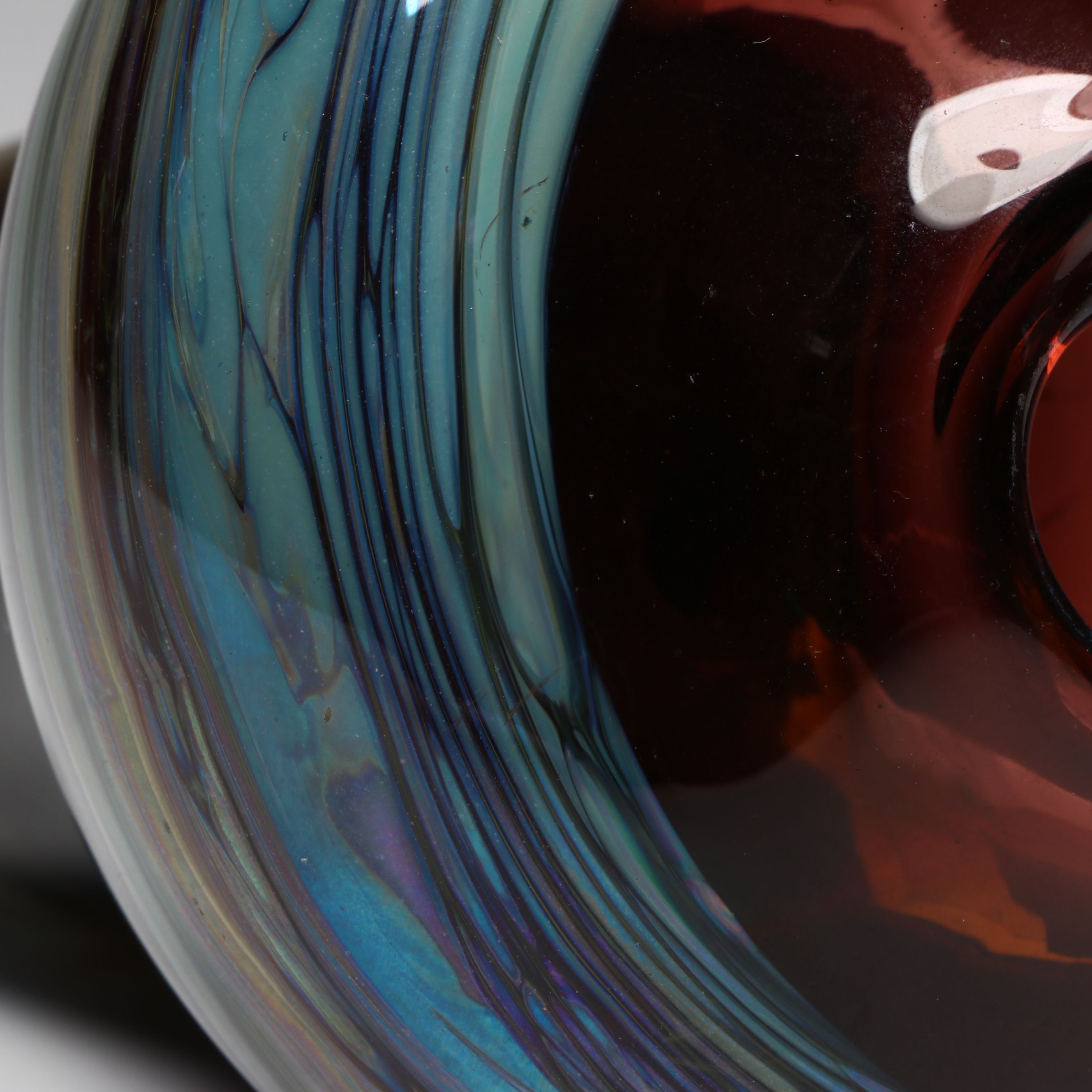 James Wayne Blown Glass Vase, 1970