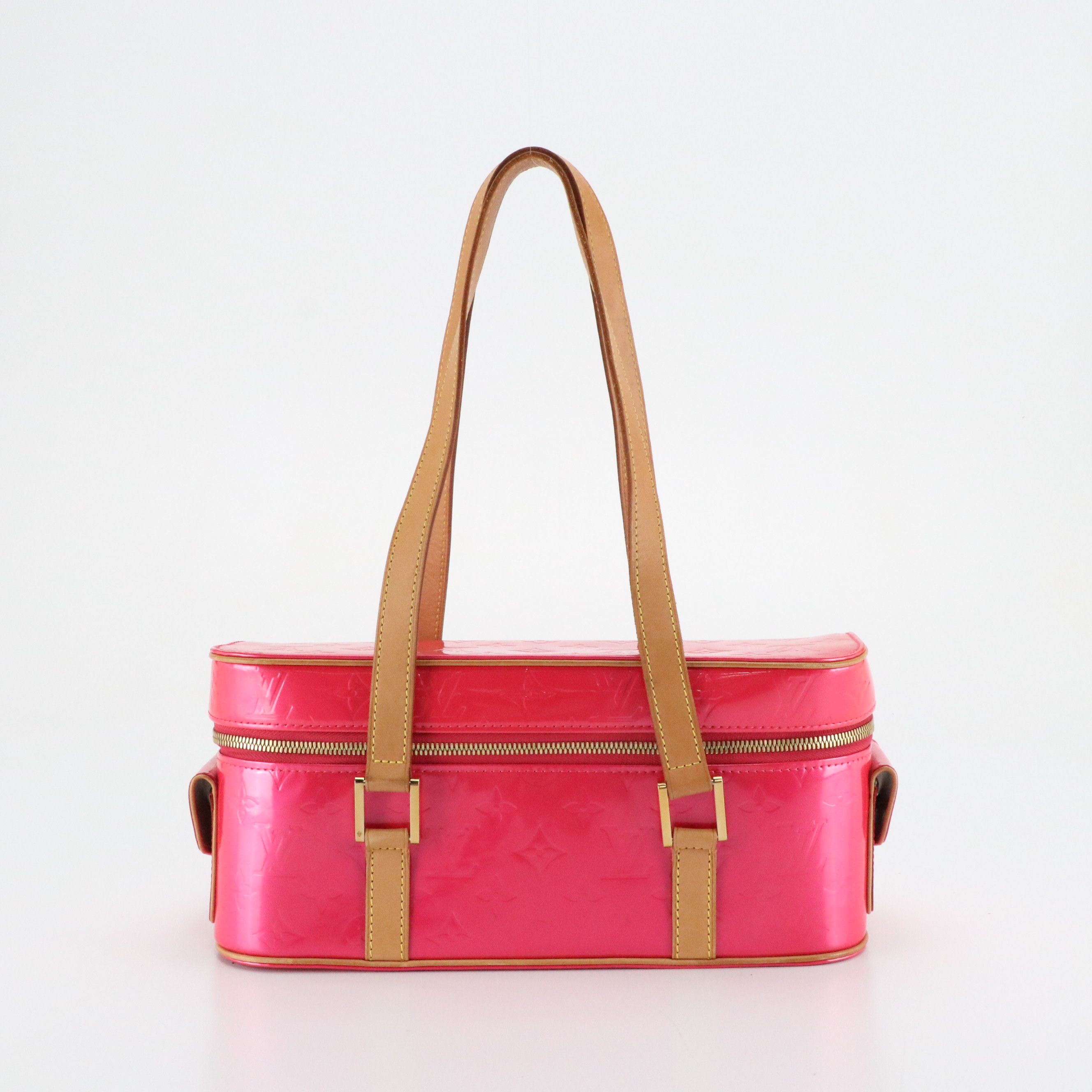 Louis Vuitton Sullivan Horizontal PM Shoulder Bag in Fuchsia Monogram Vernis
