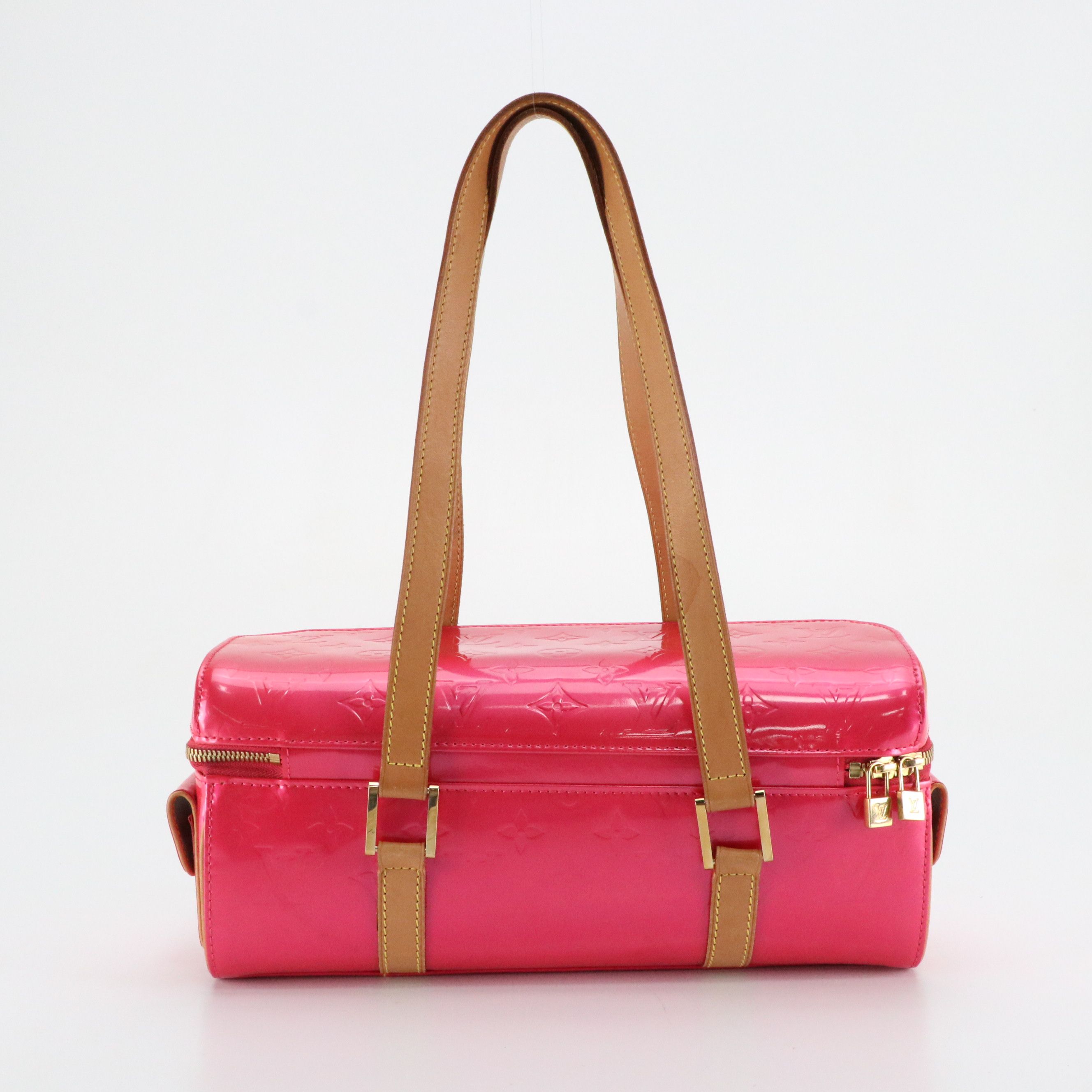 Louis Vuitton Sullivan Horizontal PM Shoulder Bag in Fuchsia Monogram Vernis
