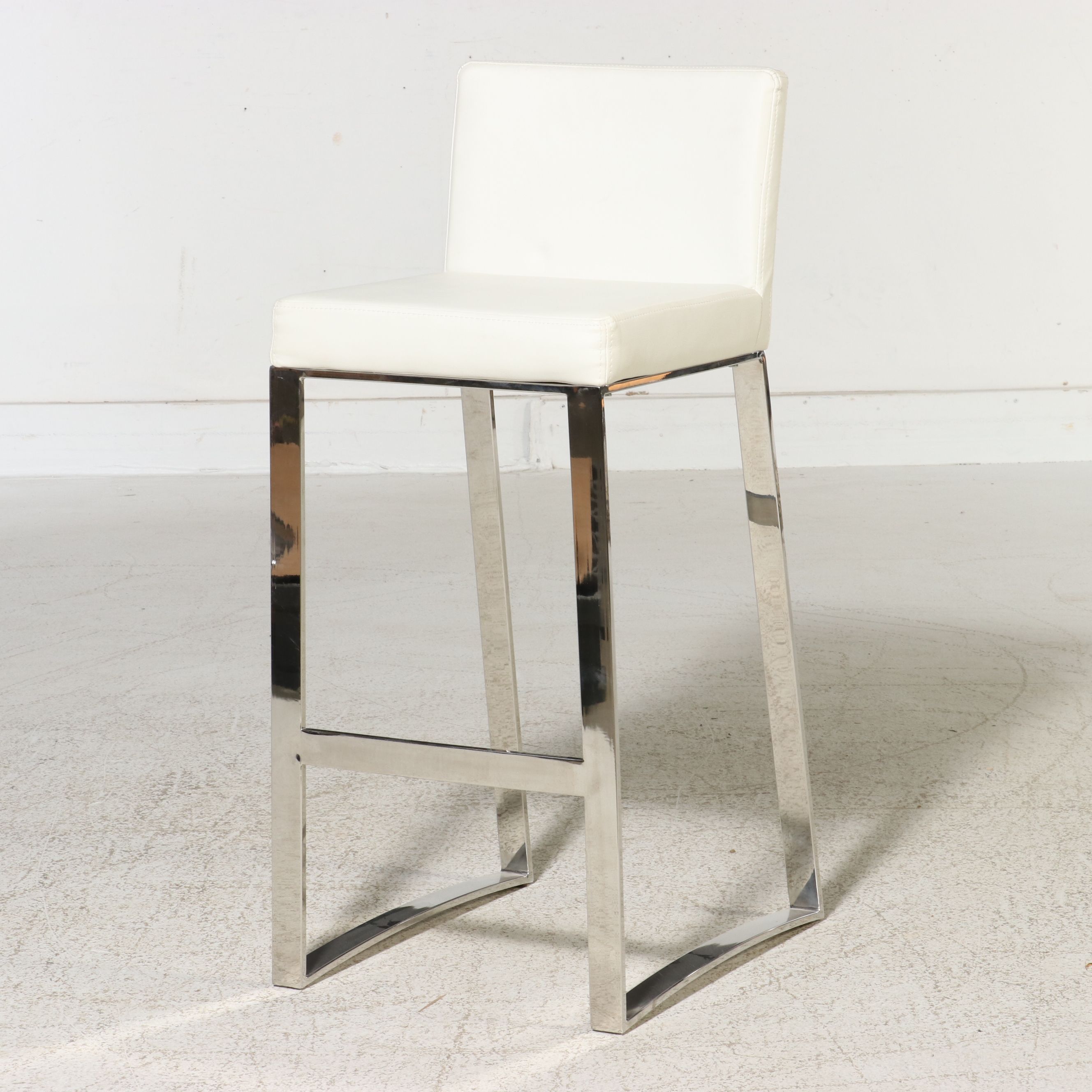 Three-Piece Contemporary Chrome and Glass Bistro Set