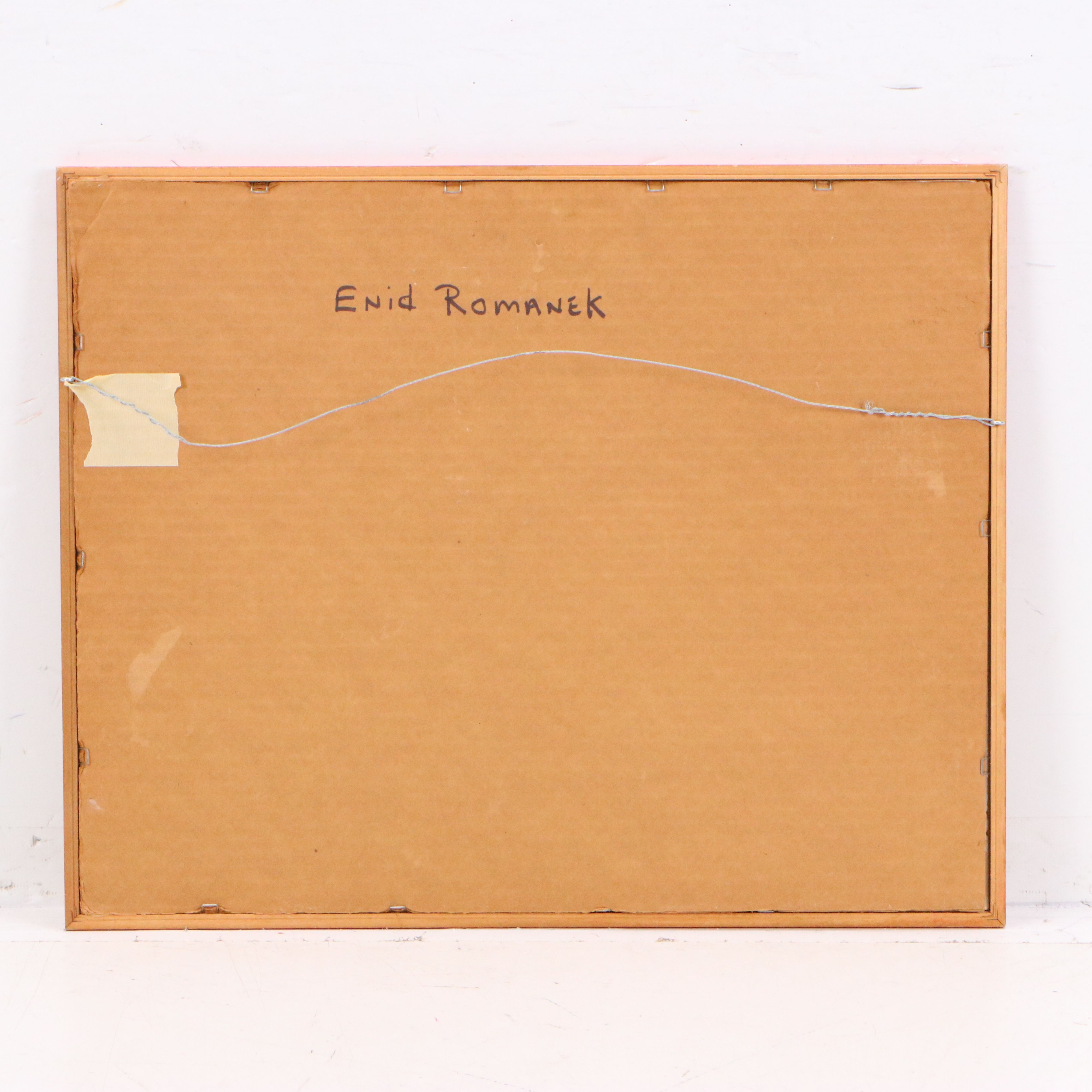 Enid Romanek Hand-Colored Lithograph of Wrigley Field, Late 20th Century