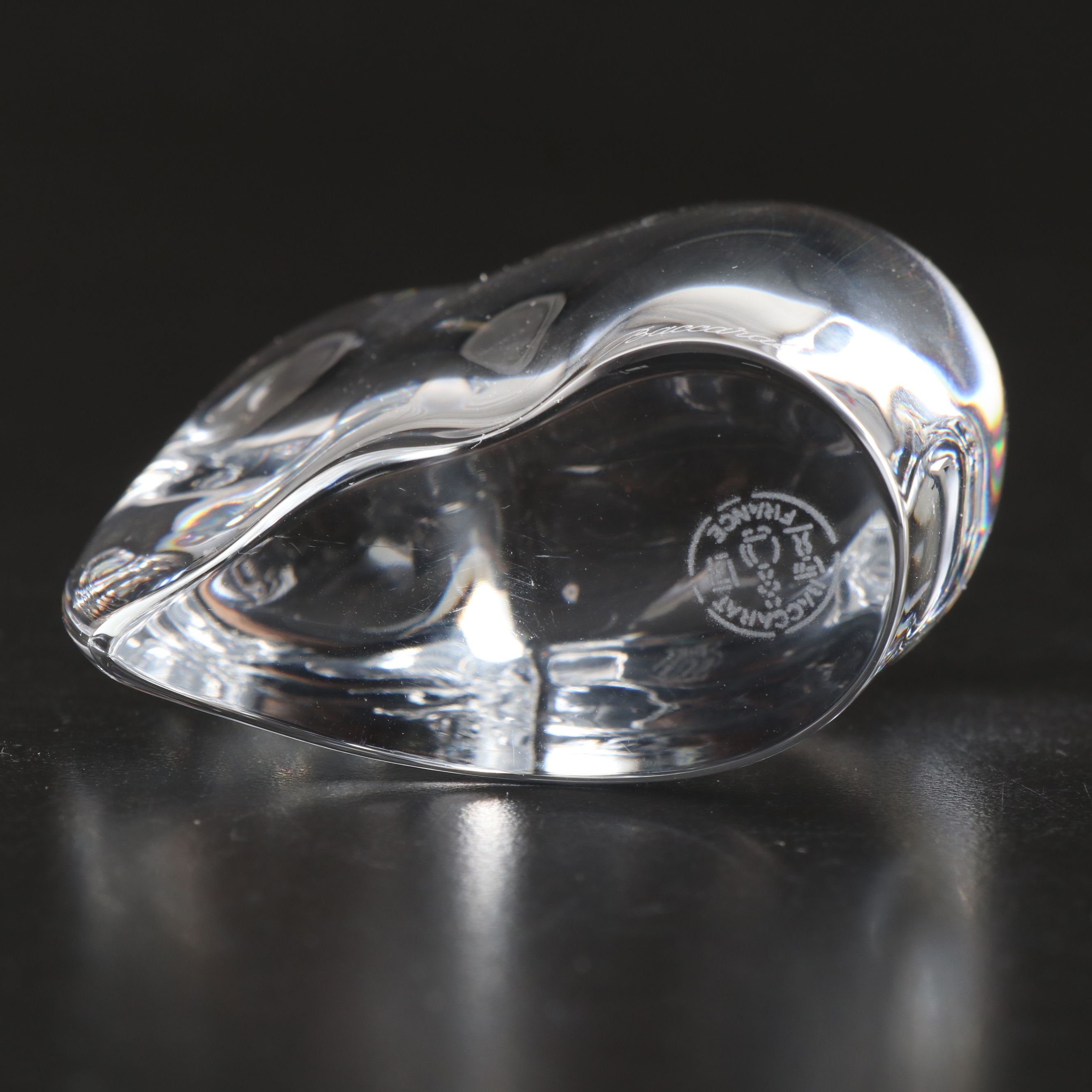 Baccarat Crystal "Asian Elephant" Figurine, Late 20th Century