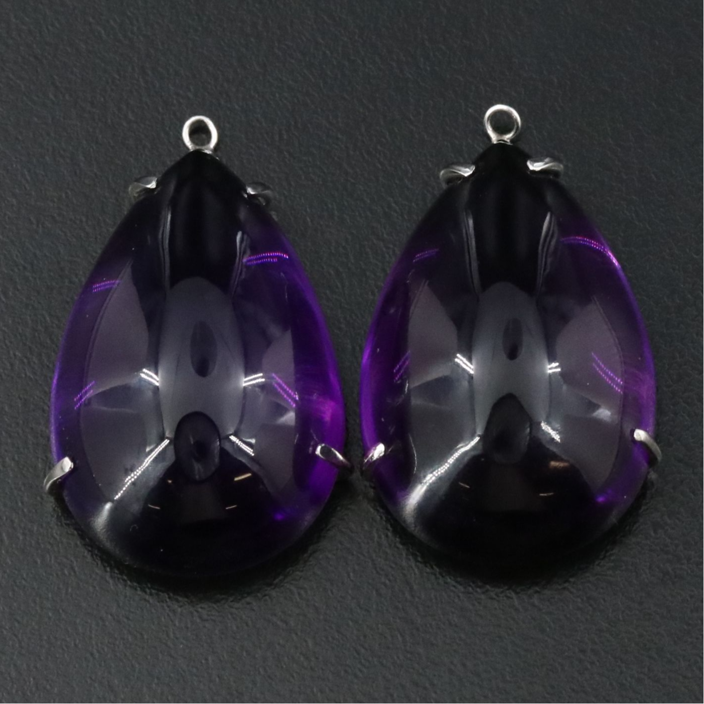 14K 79.77 CTW Amethyst Earring Drops