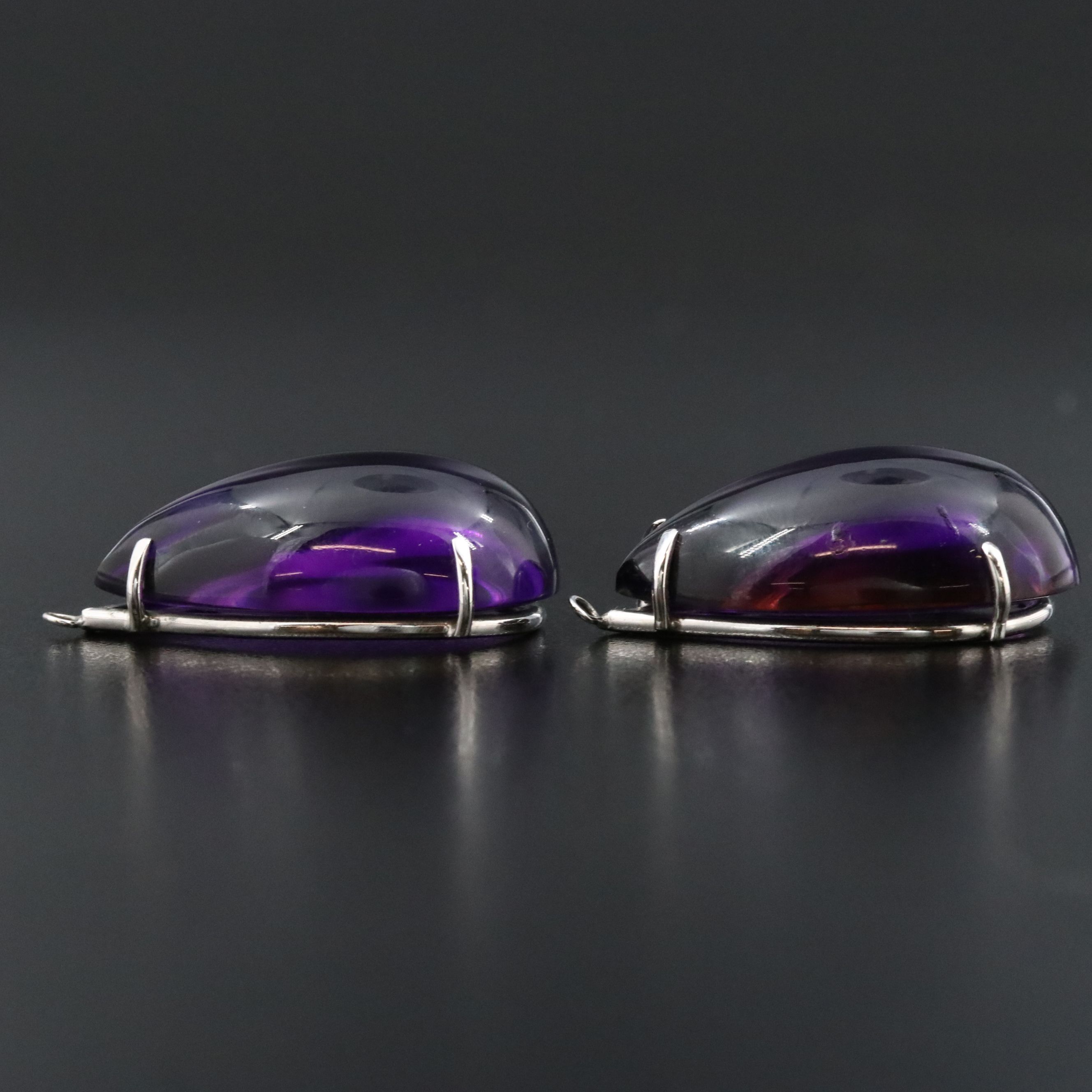 14K 79.77 CTW Amethyst Earring Drops