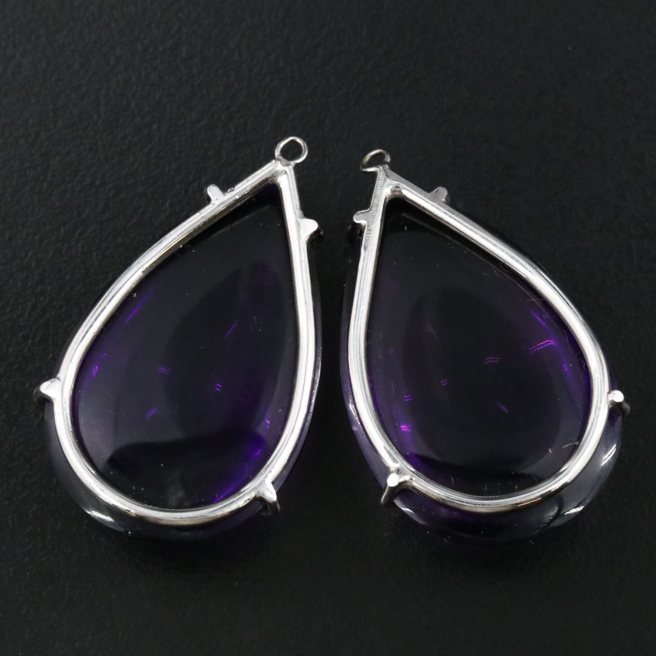 14K 79.77 CTW Amethyst Earring Drops