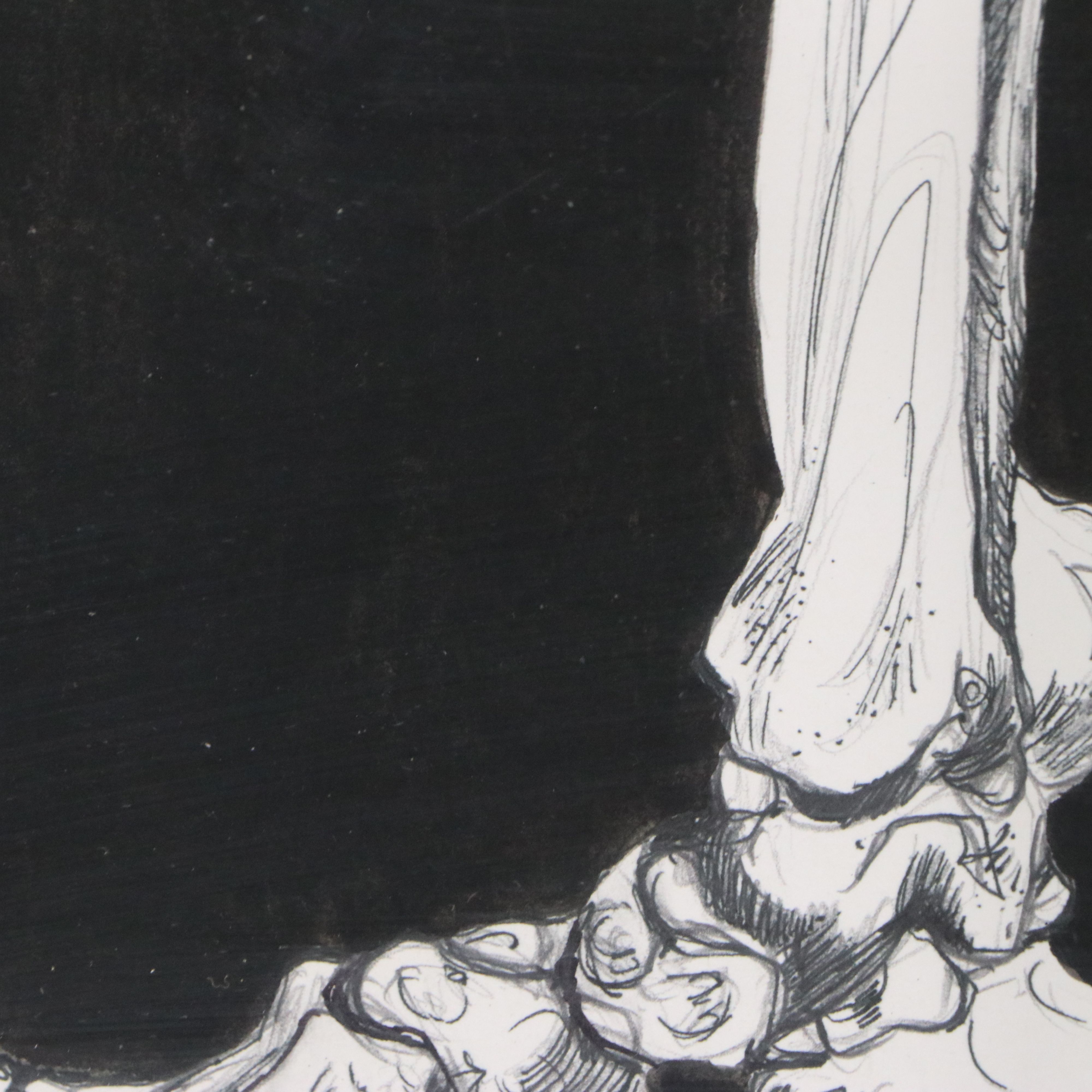 Anatomical Ink and Graphite Drawings of Skeletal Systems, Late 20th to 21st C.