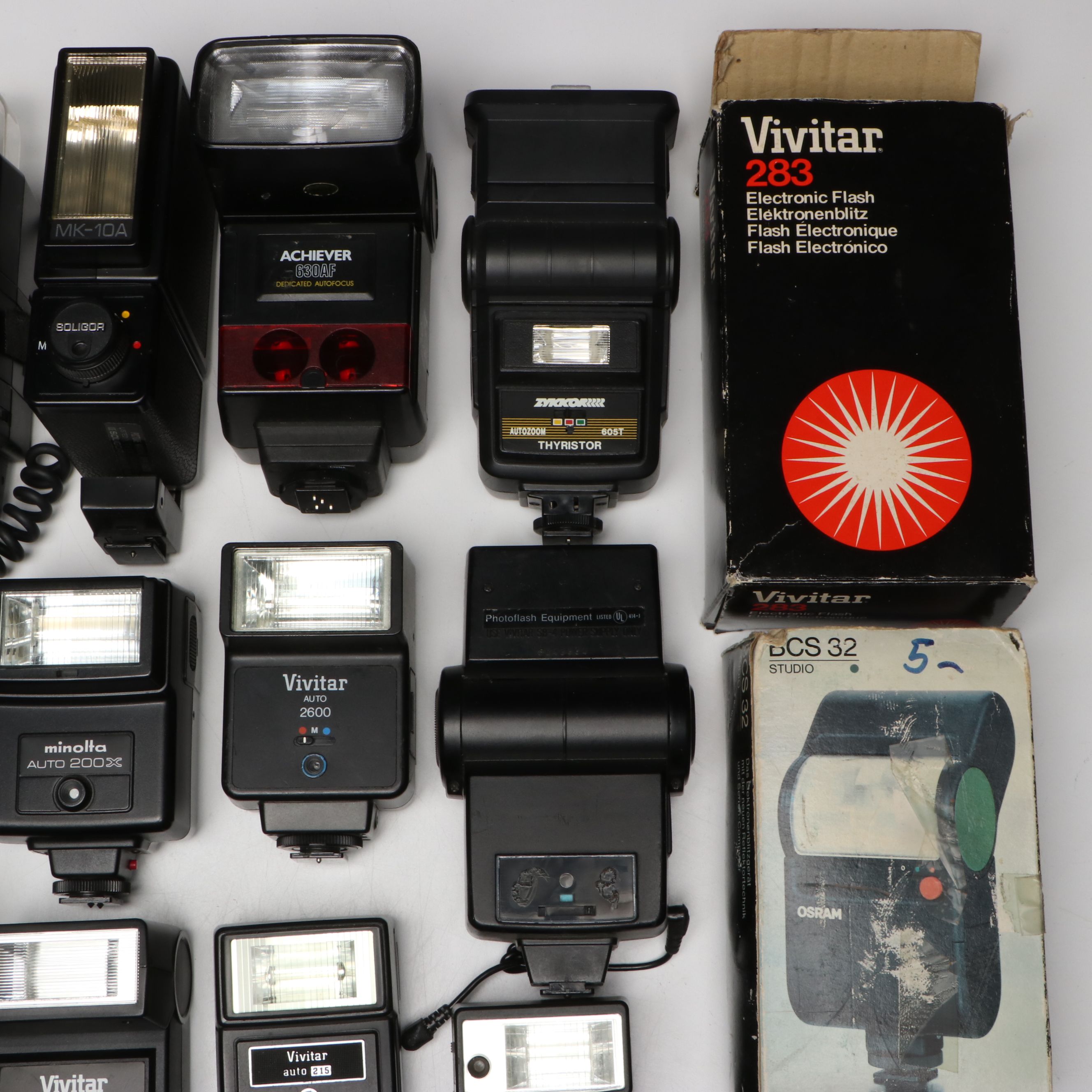 Vivitar, Minolta and Other Hot Shoe Camera Flashes