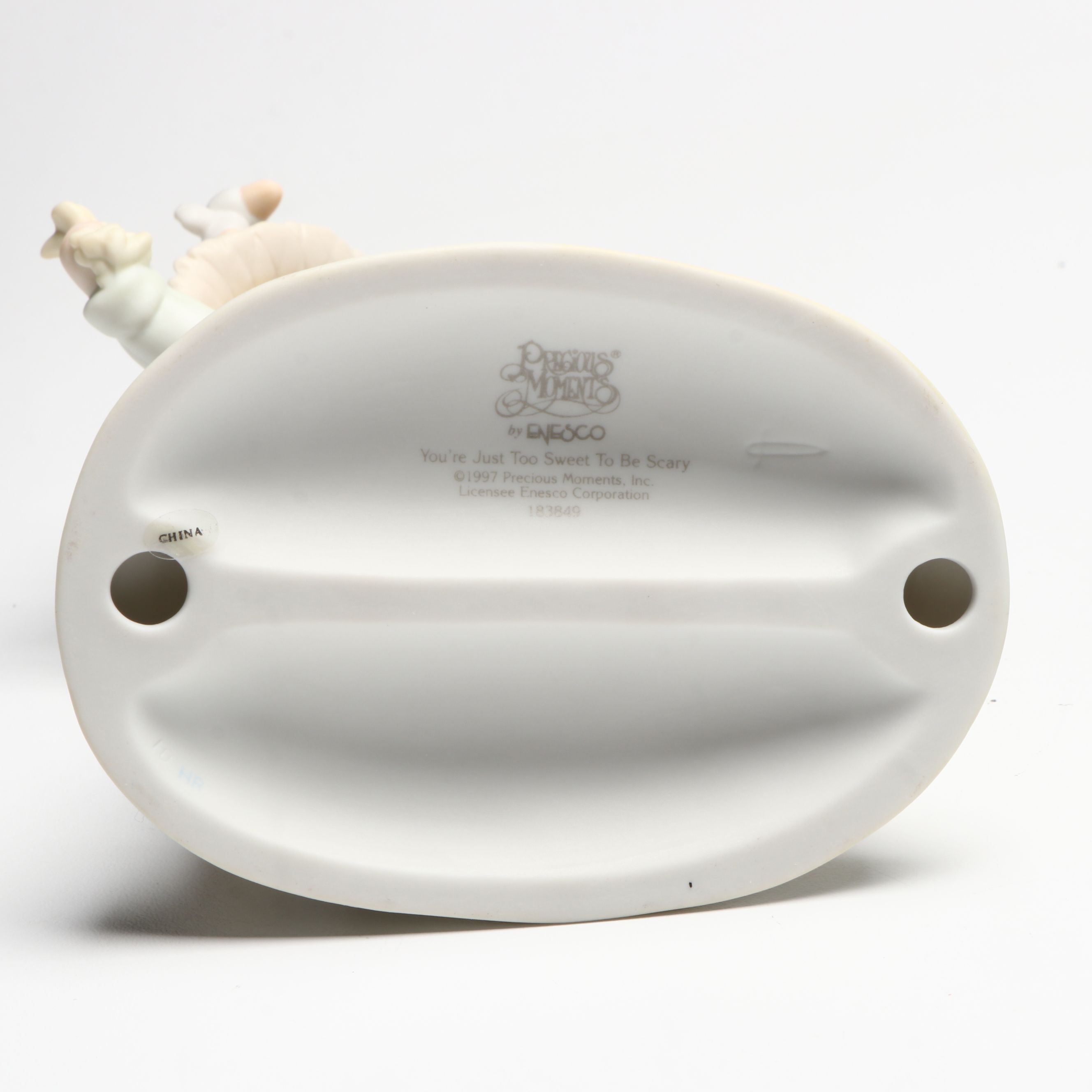 Signed Art Pottery Berry Bowl with Precious Moments Figurine, More Ceramic Décor