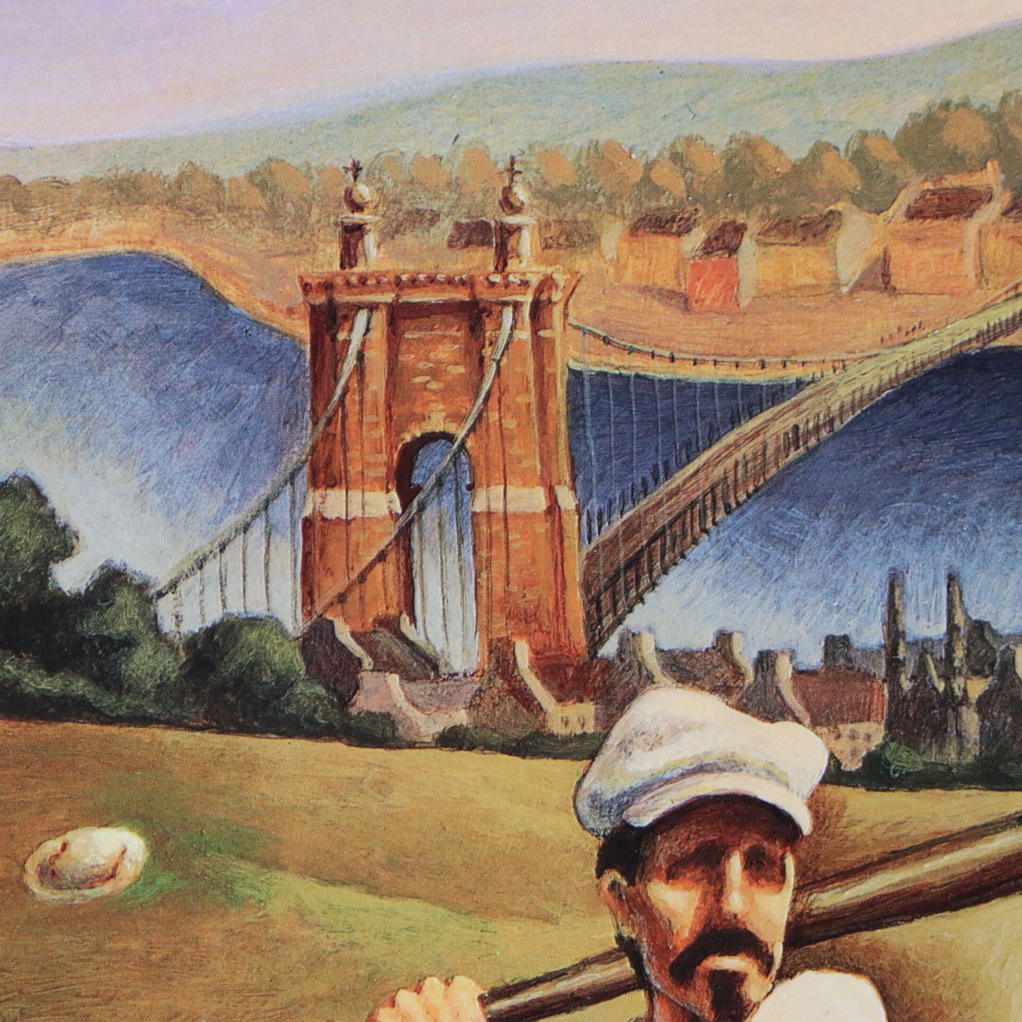 Offset Lithograph After Loren Long "The Pride of Cincinnati"