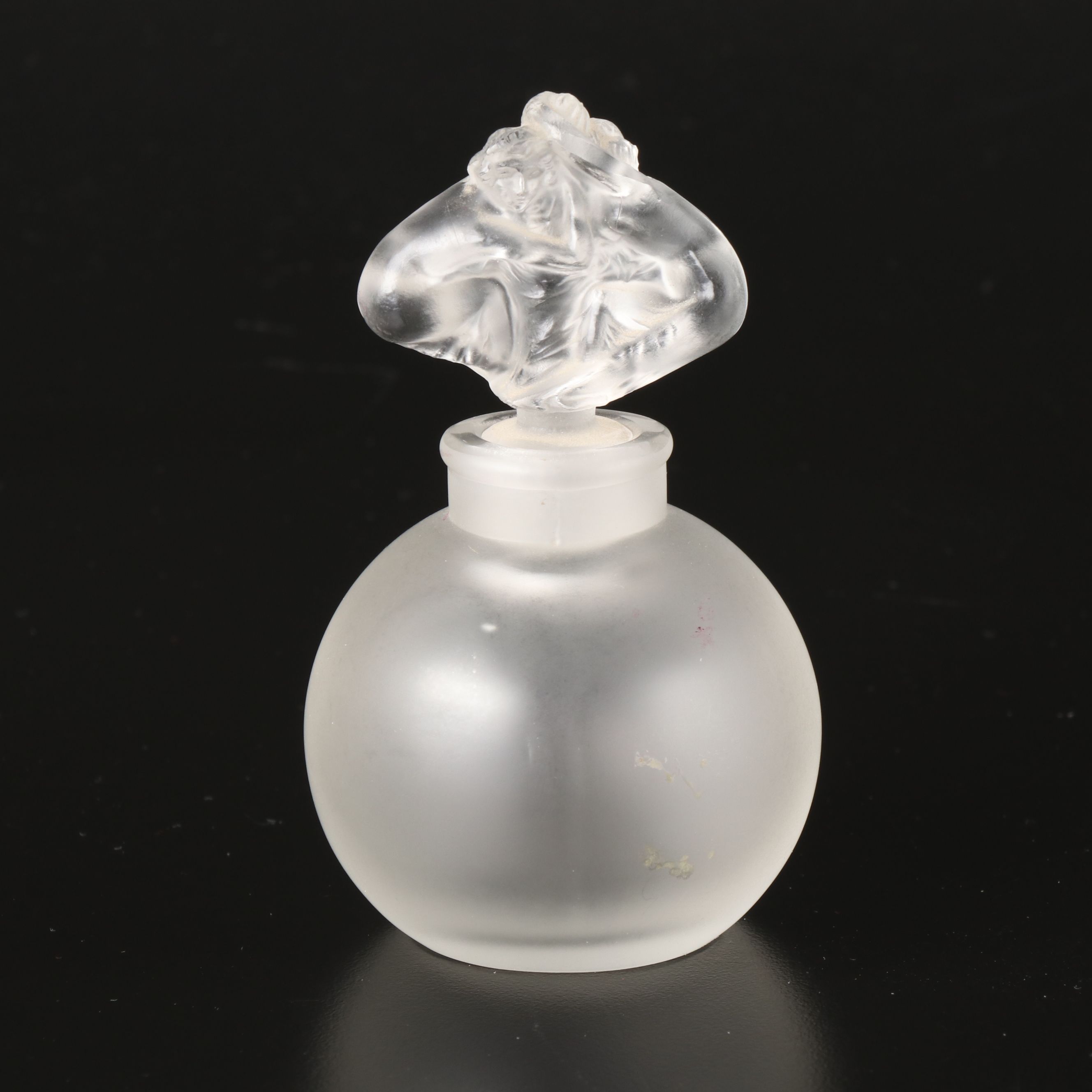 Lalique "Rosace" Frosted Crystal Perfume Bottle