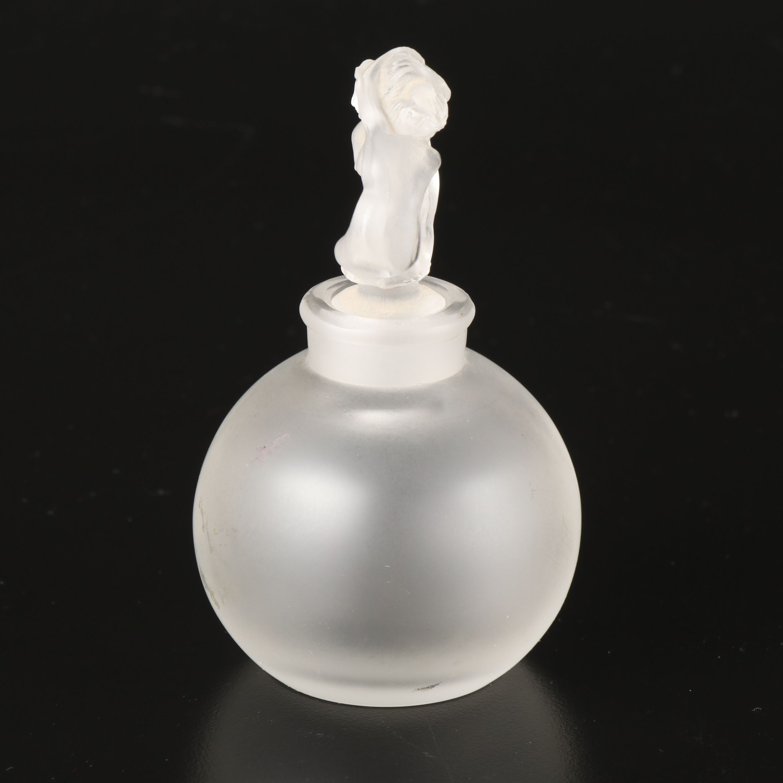 Lalique "Rosace" Frosted Crystal Perfume Bottle