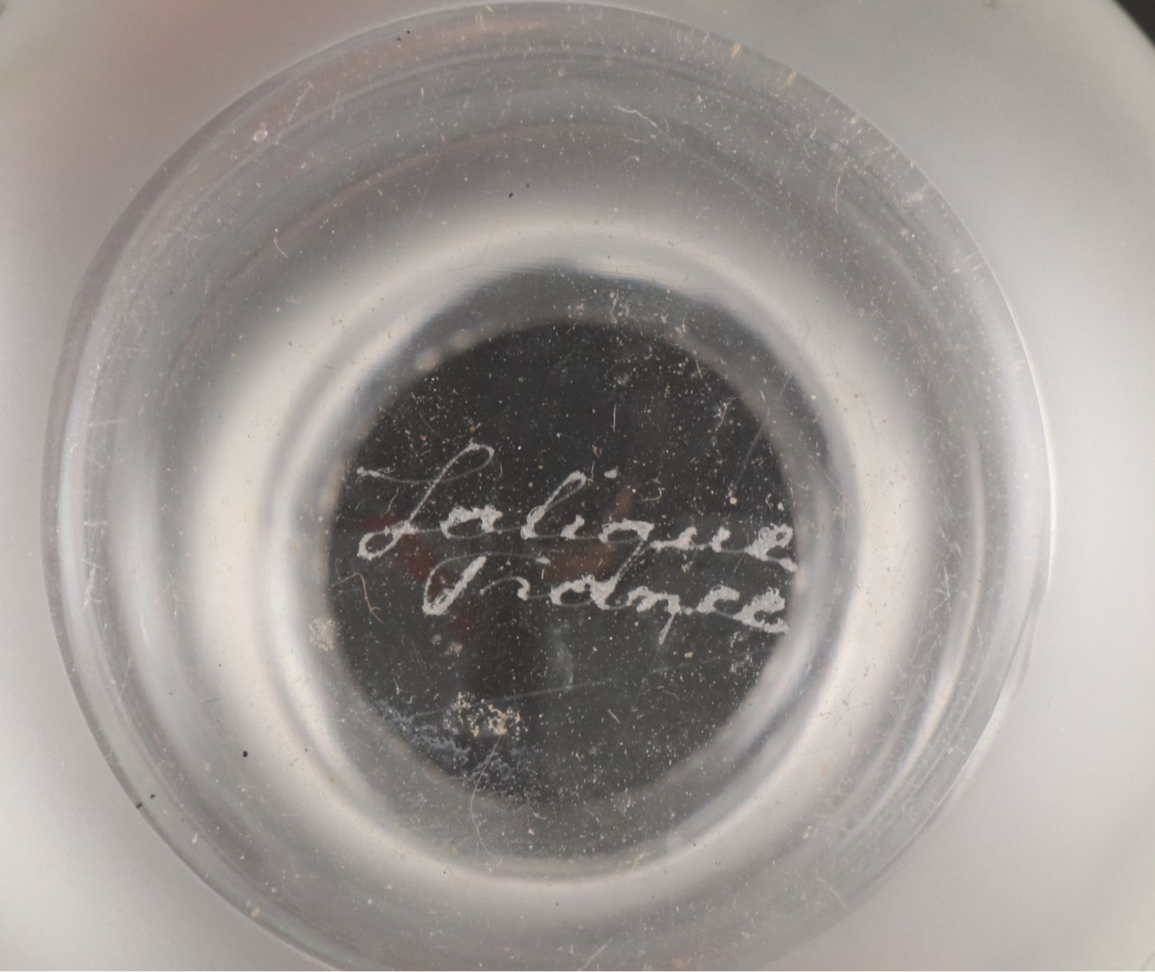 Lalique "Rosace" Frosted Crystal Perfume Bottle