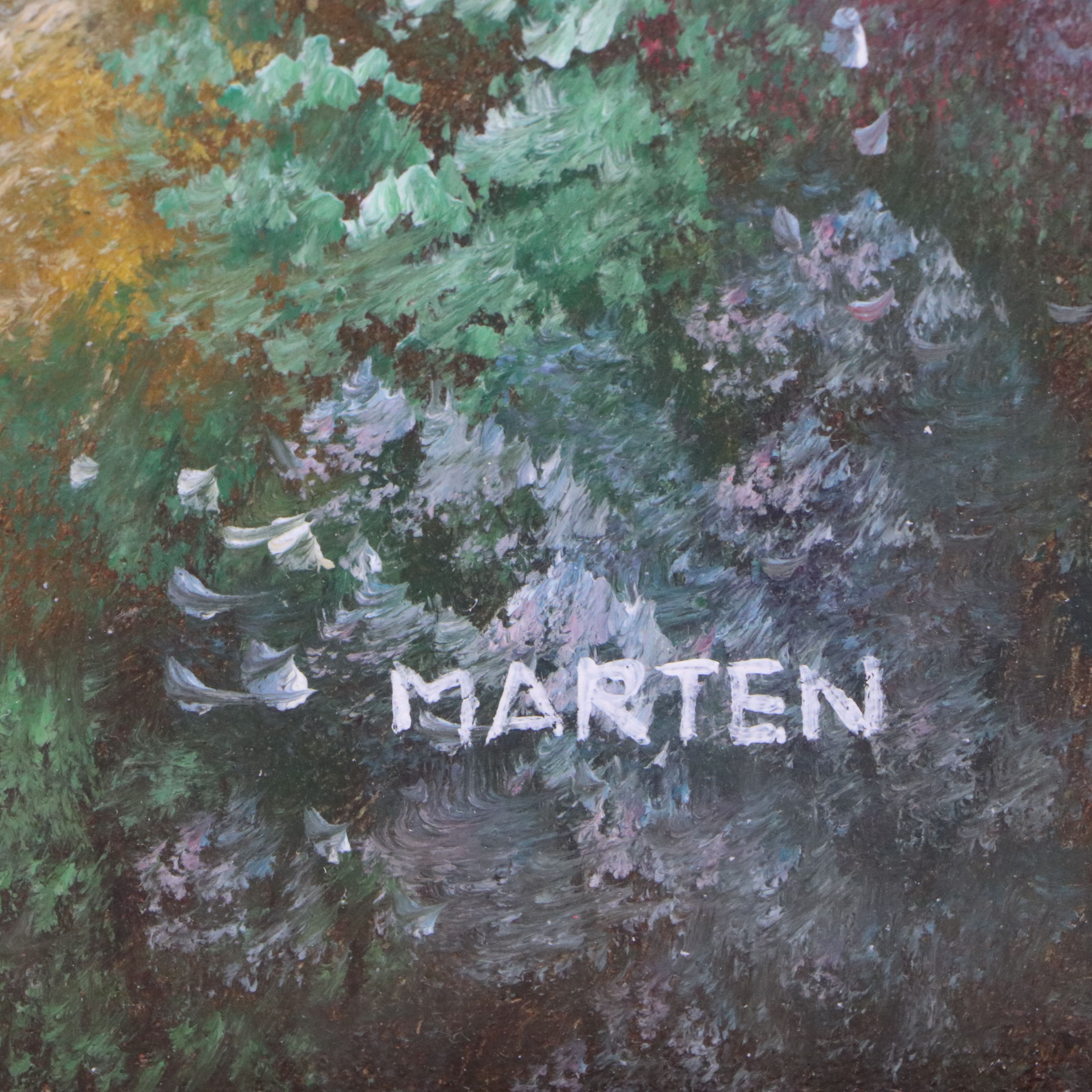 Marten Oil Painting of Idyllic Cottage Landscape
