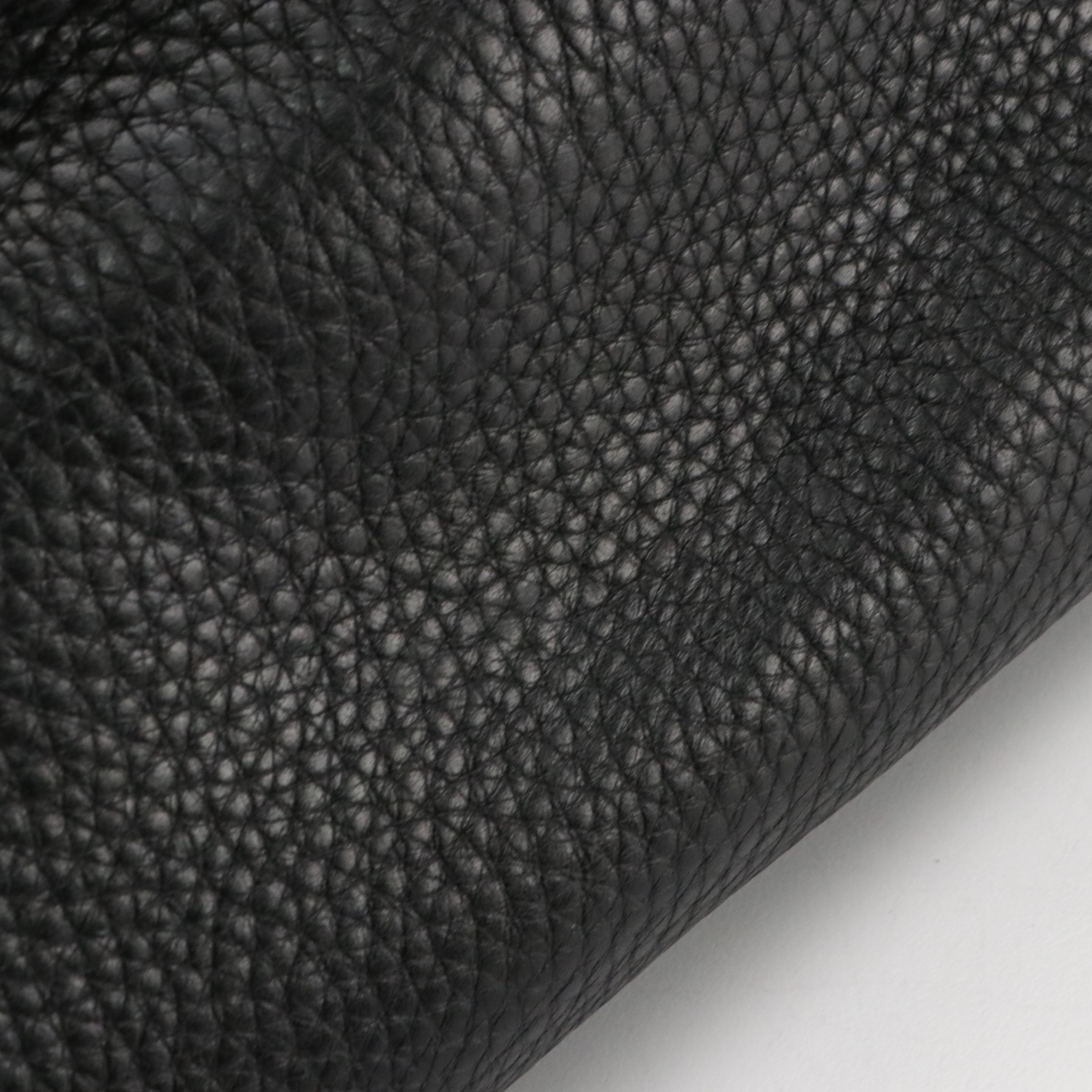 Gucci Mini Bamboo Handle Two-Way Shopper Tote Bag in Black Calfskin Leather