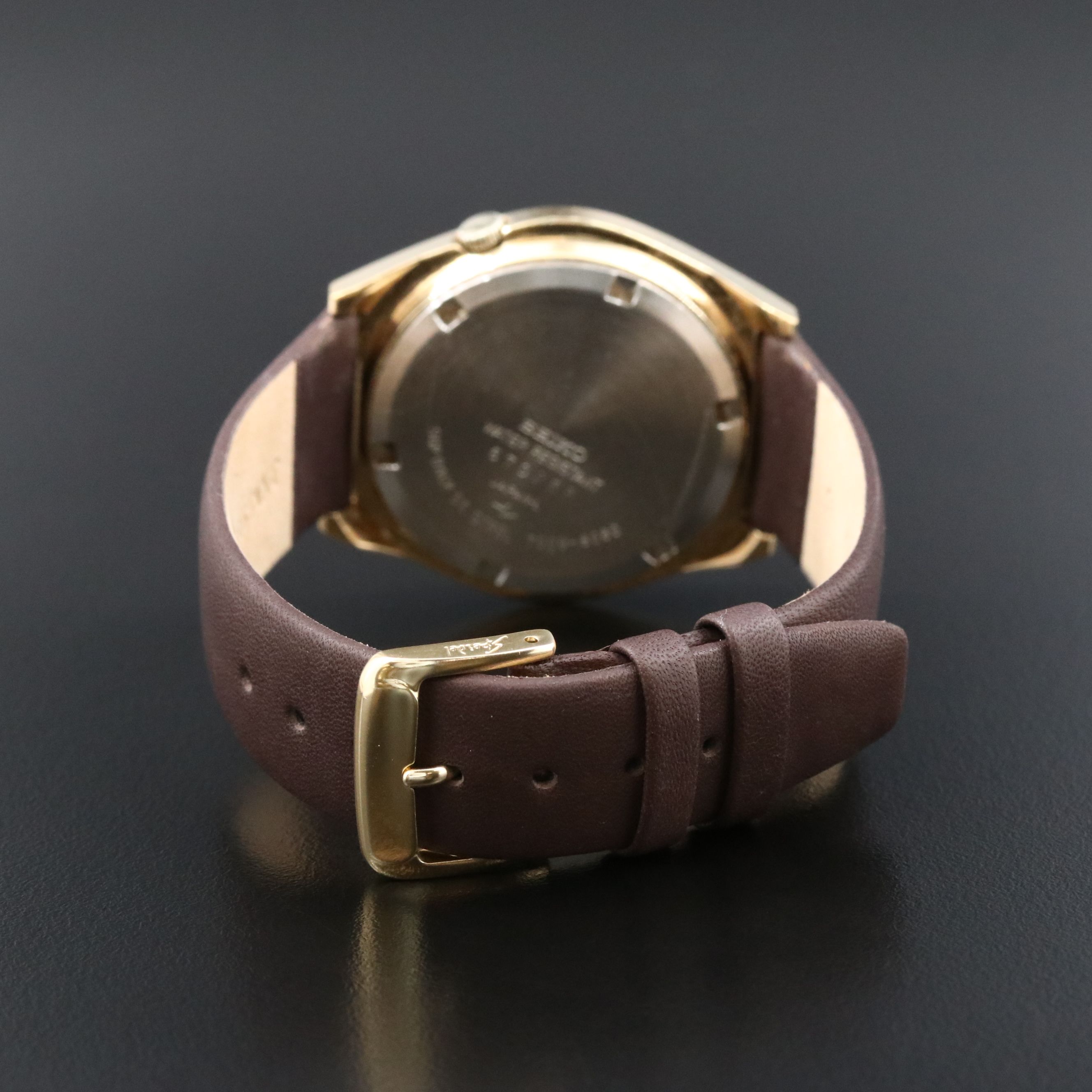 Vintage Seiko Gold-Tone Barrel Style Automatic Watch