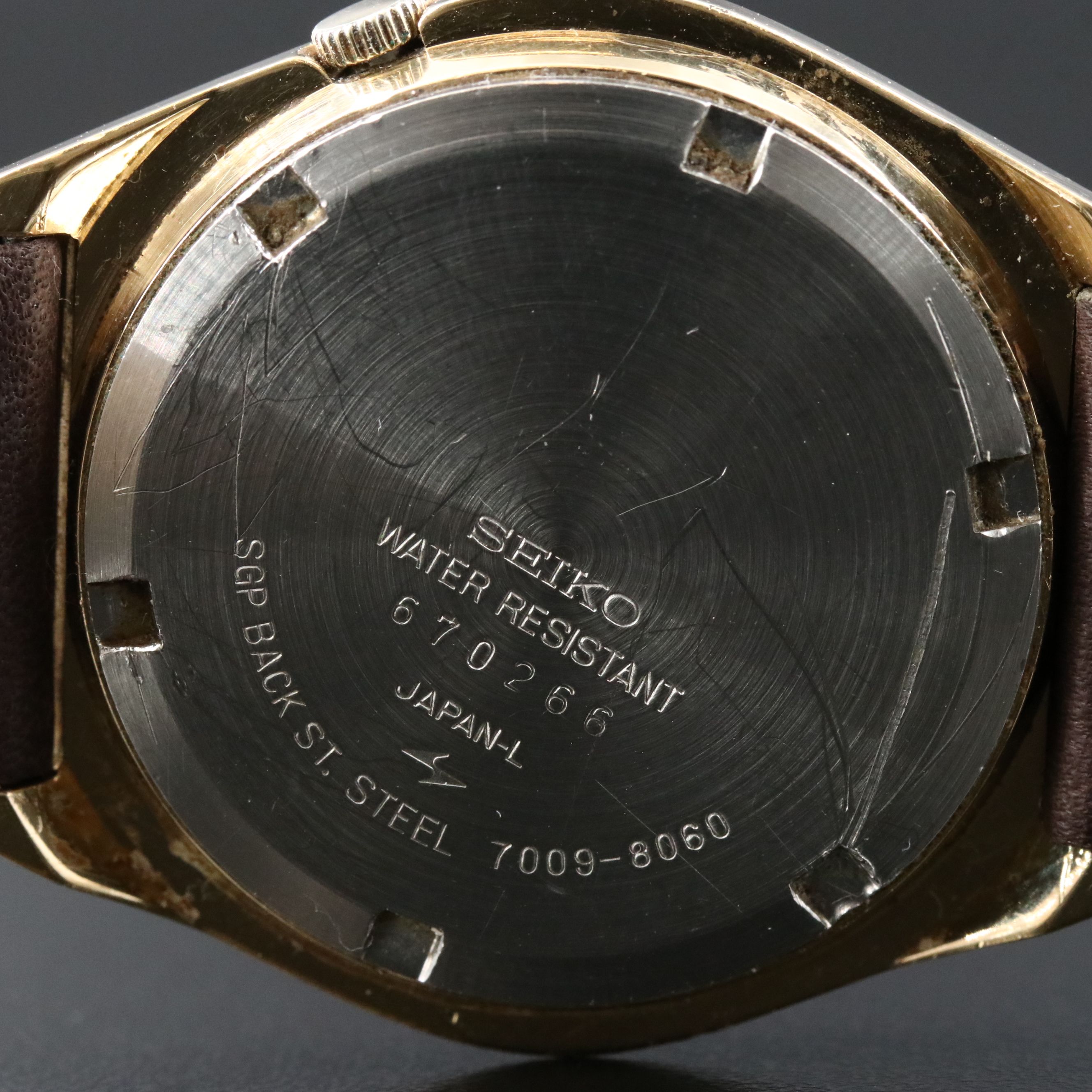 Vintage Seiko Gold-Tone Barrel Style Automatic Watch