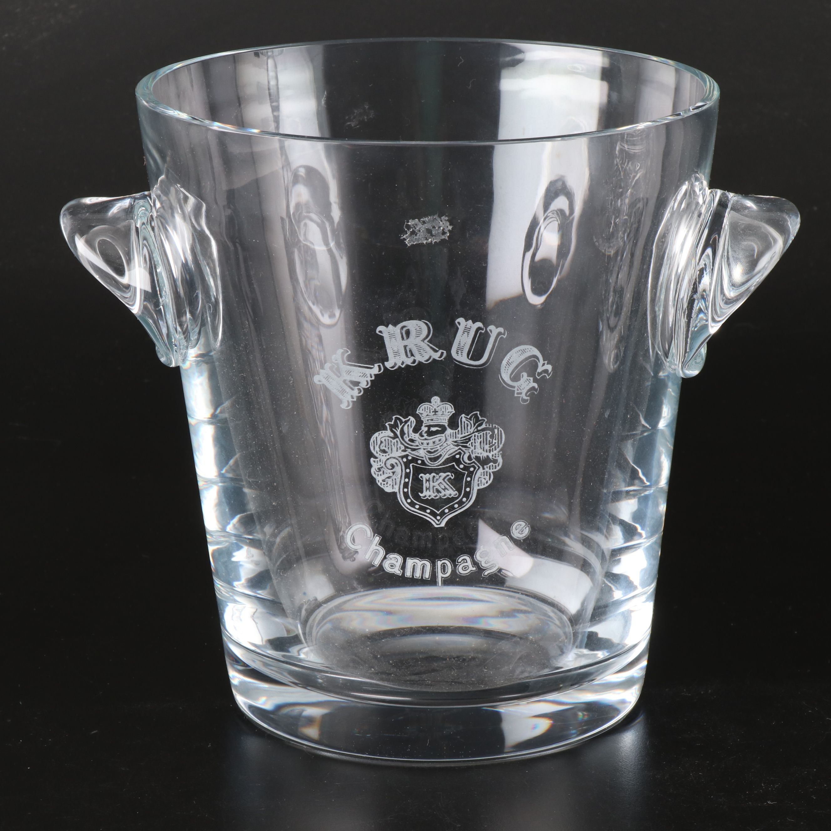 Crystal Biscuit Barrel and Crystal Champagne Bucket