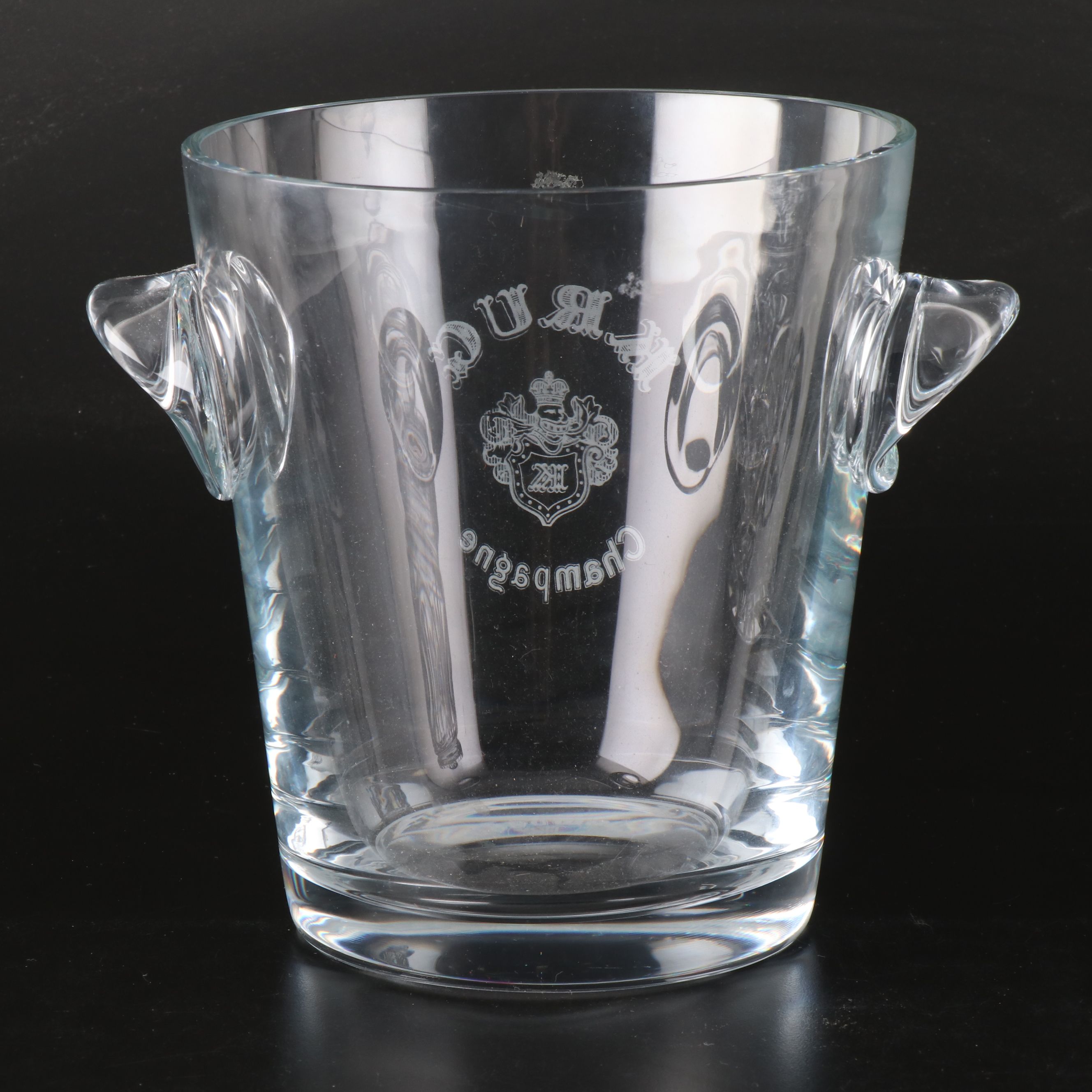 Crystal Biscuit Barrel and Crystal Champagne Bucket