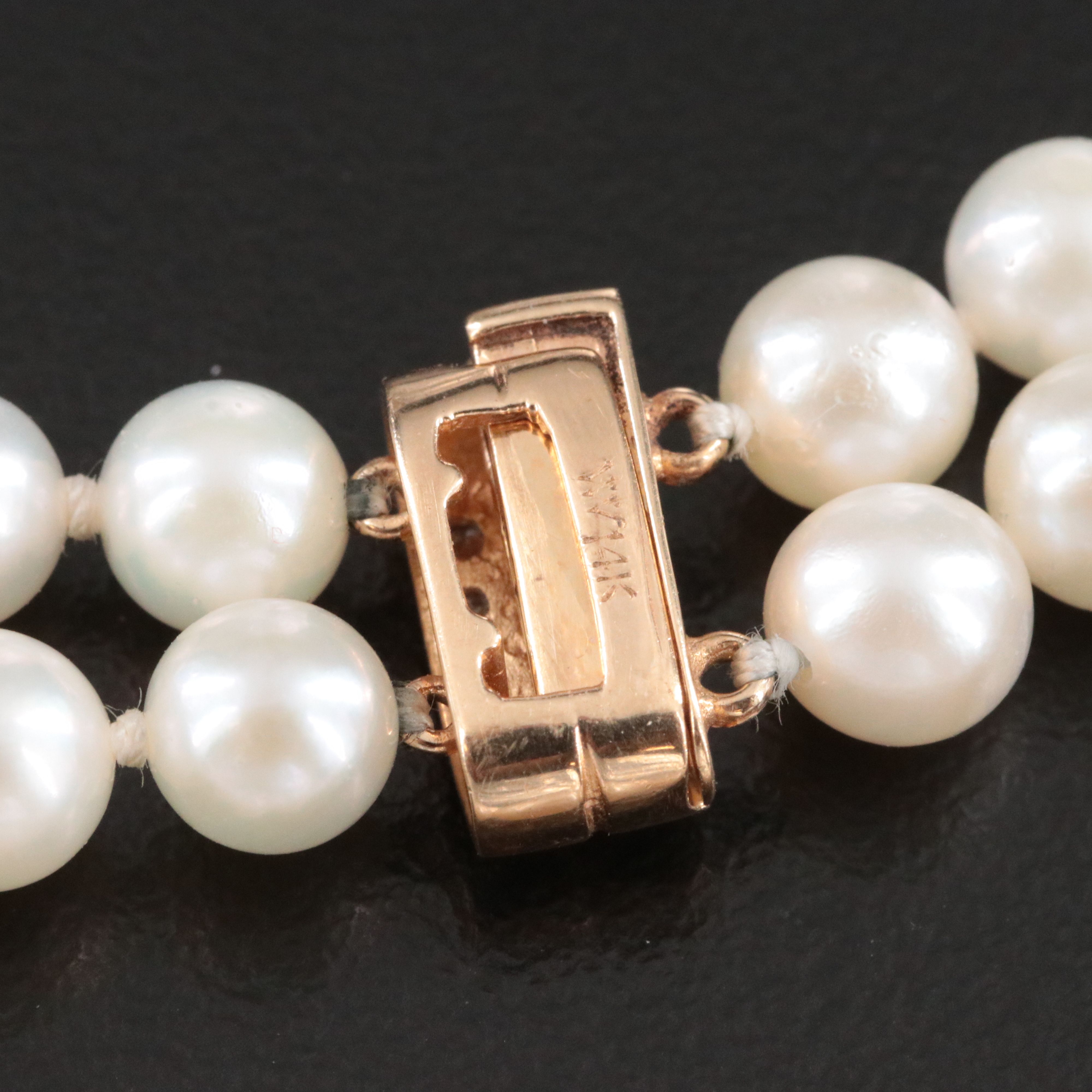 14K Pearl and Diamond Station Bracelet