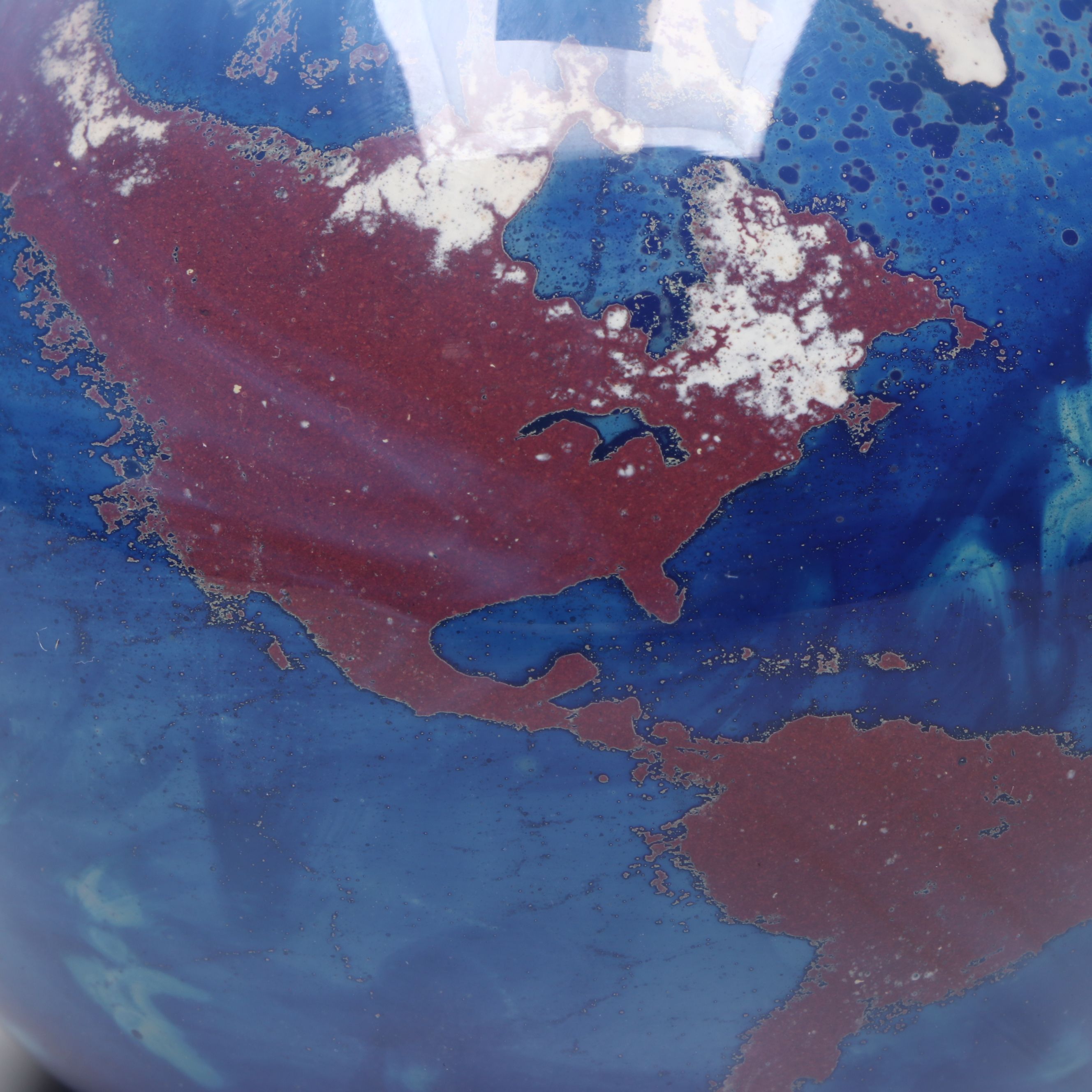 Lundberg Studios "Worldweights" Art Glass Paperweight, 1991