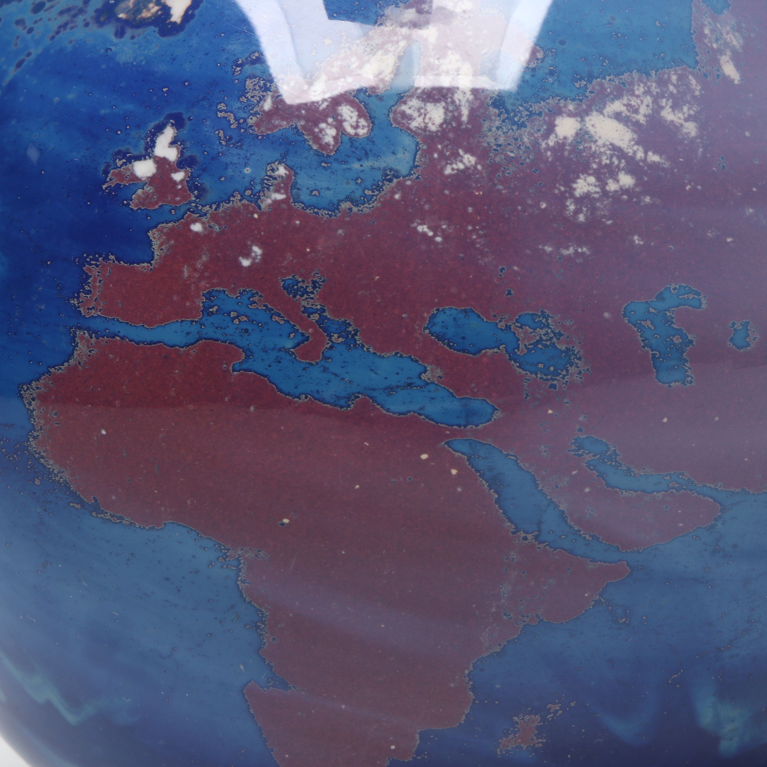 Lundberg Studios "Worldweights" Art Glass Paperweight, 1991