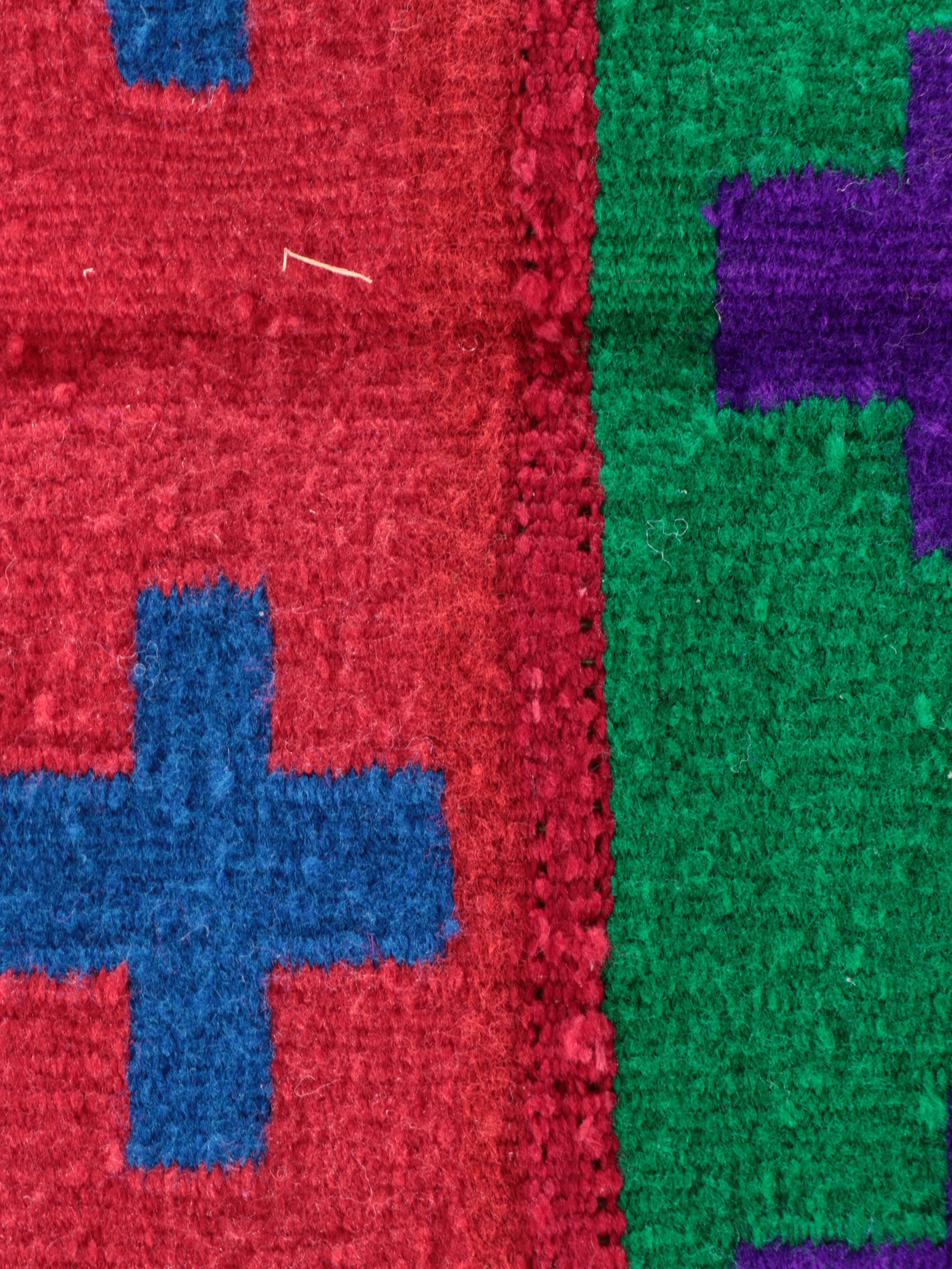 2'3 x 3'7 Handwoven Navajo Polychrome Biil Dress Rug