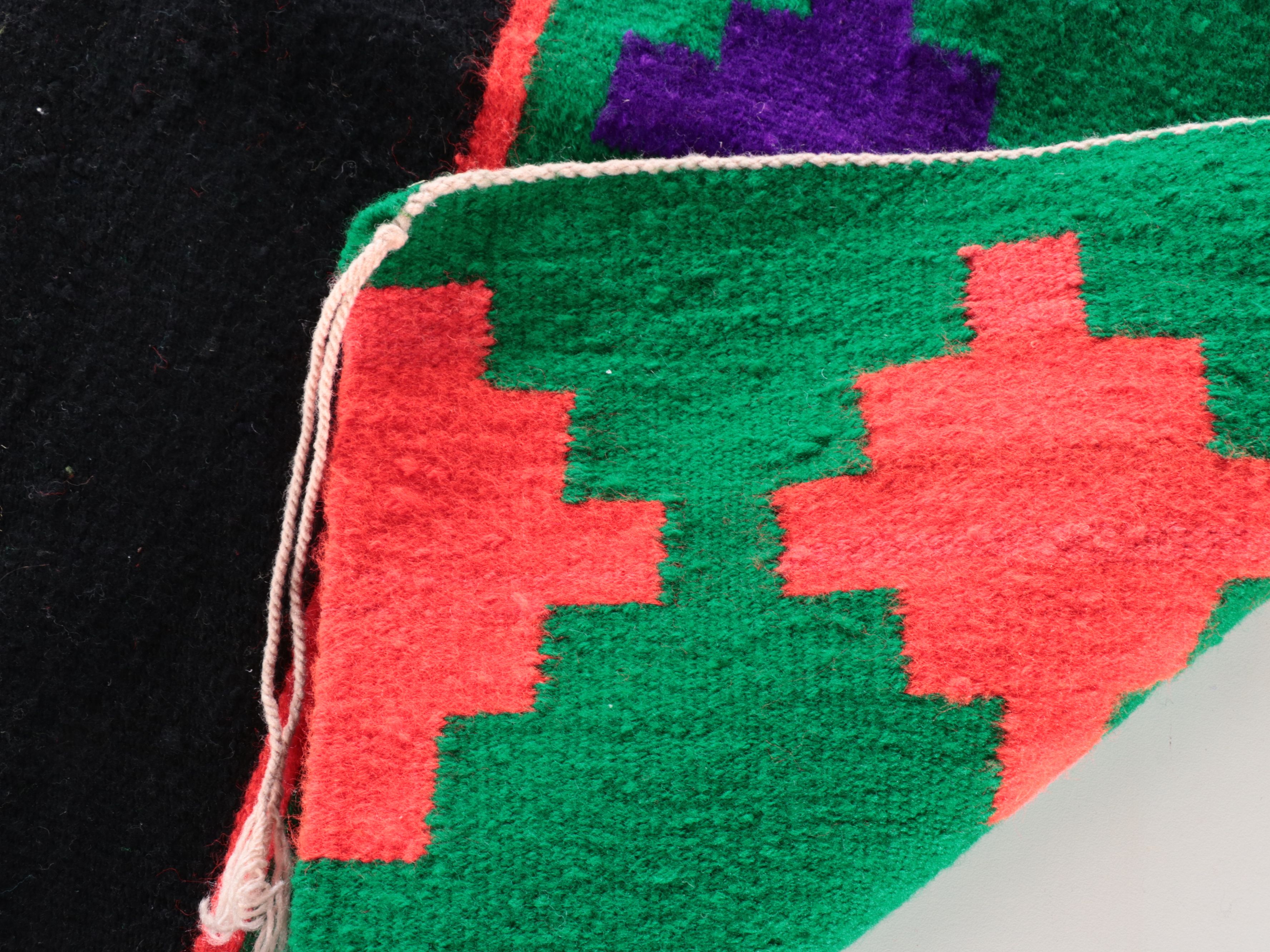 2'3 x 3'7 Handwoven Navajo Polychrome Biil Dress Rug