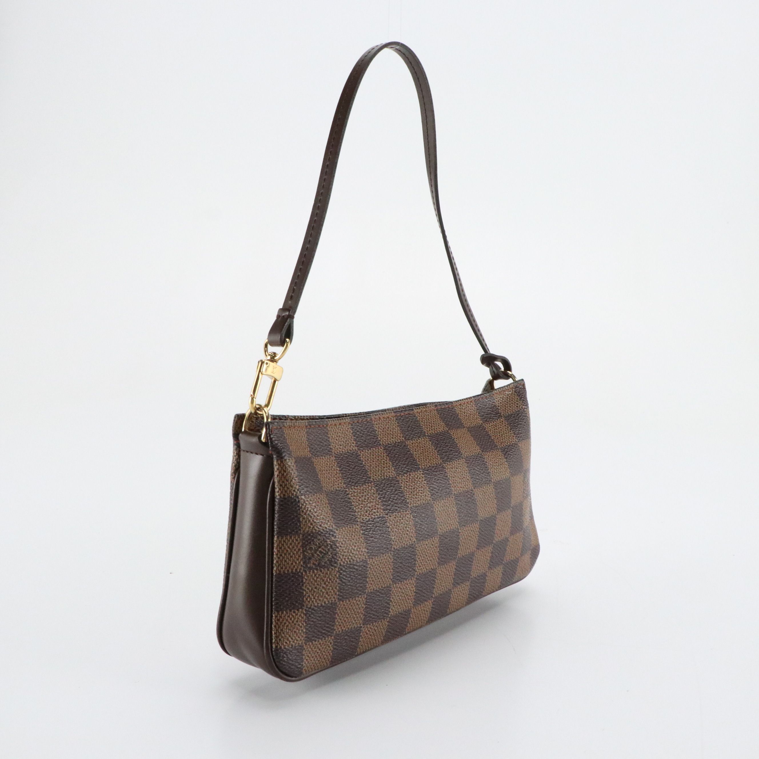 Louis Vuitton Navona Pochette Accessoires in Damier Ebene Canvas and Leather