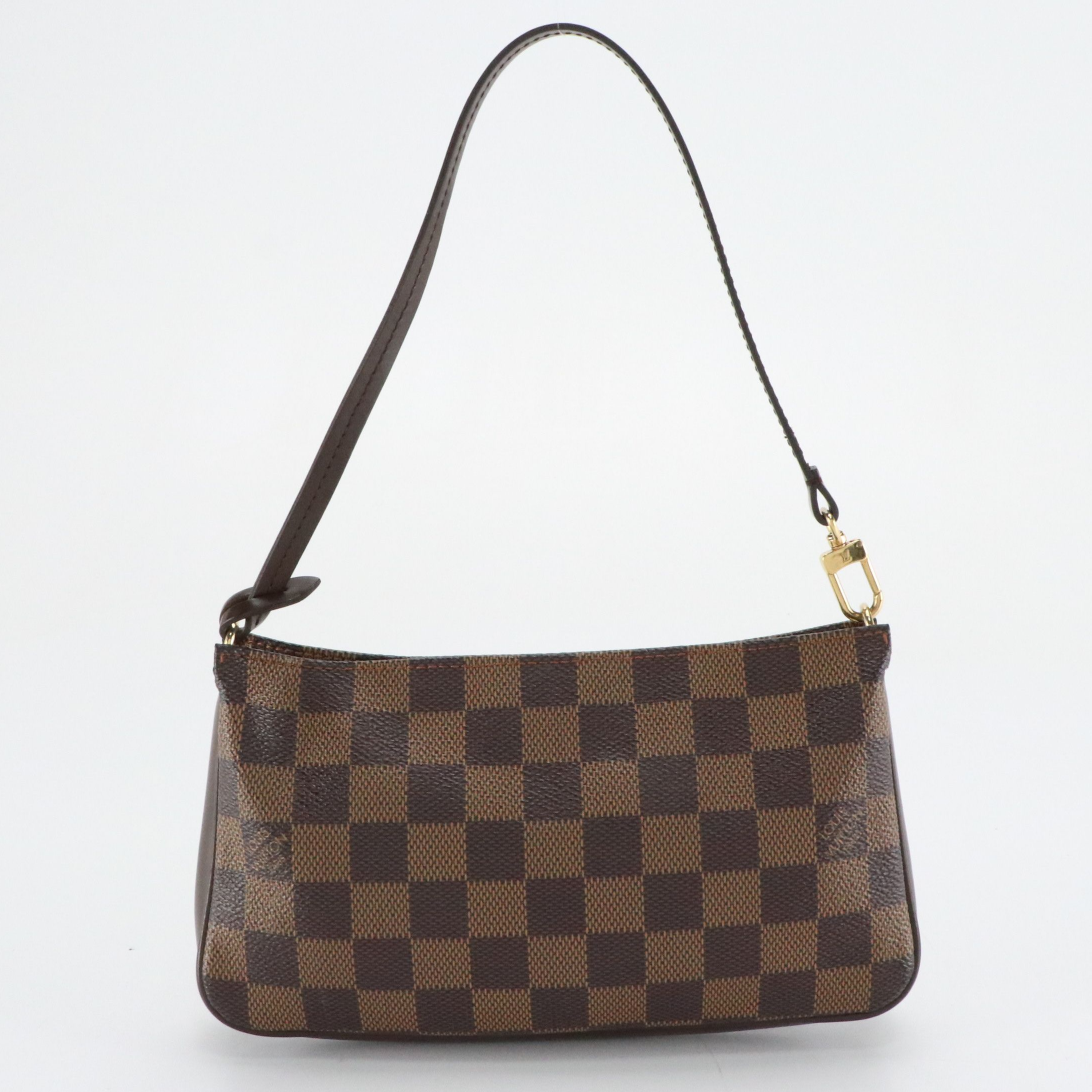 Louis Vuitton Navona Pochette Accessoires in Damier Ebene Canvas and Leather