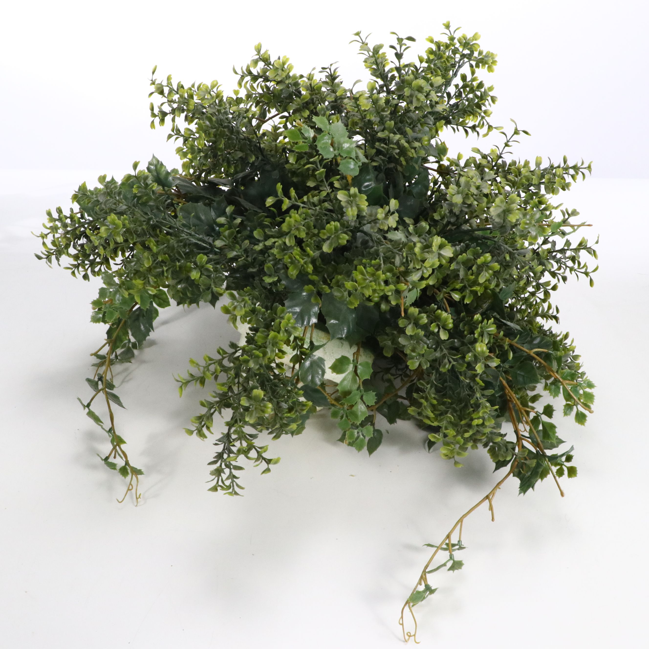 Artificial Eucalyptus, Pathos and More Flowers in Planters