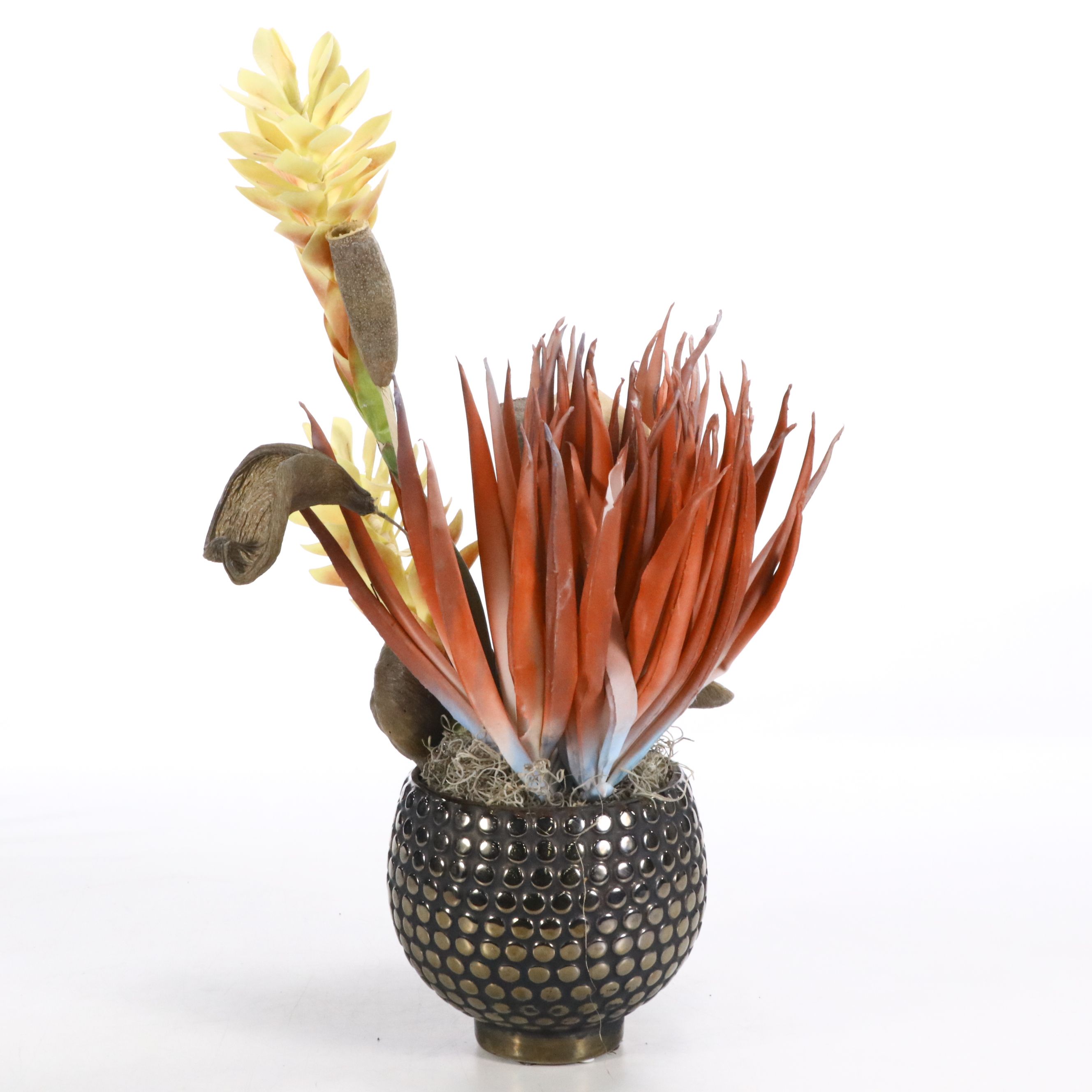 Artificial Eucalyptus, Pathos and More Flowers in Planters