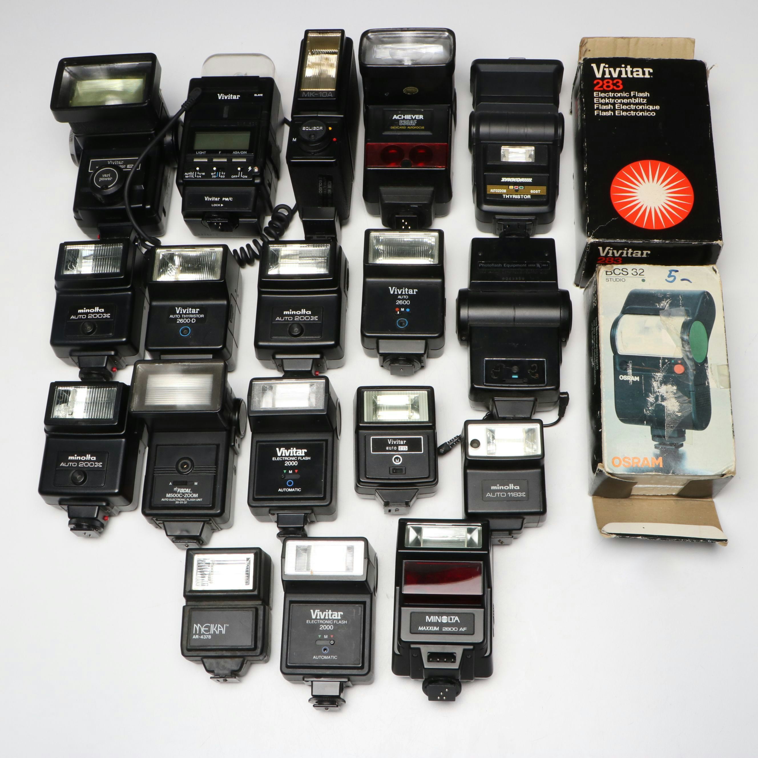 Vivitar, Minolta and Other Hot Shoe Camera Flashes