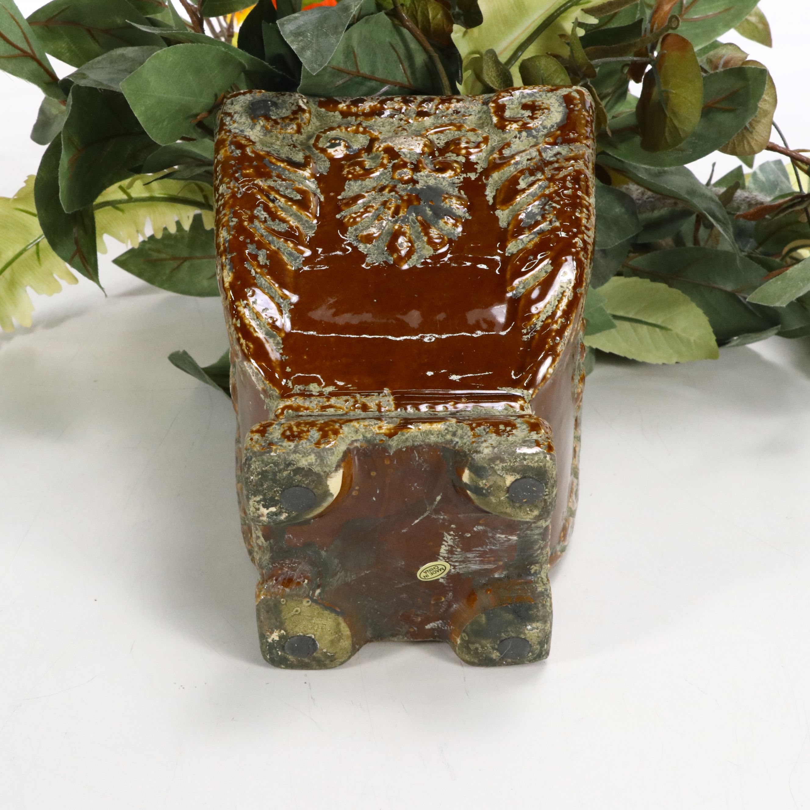 Artificial Eucalyptus, Pathos and More Flowers in Planters