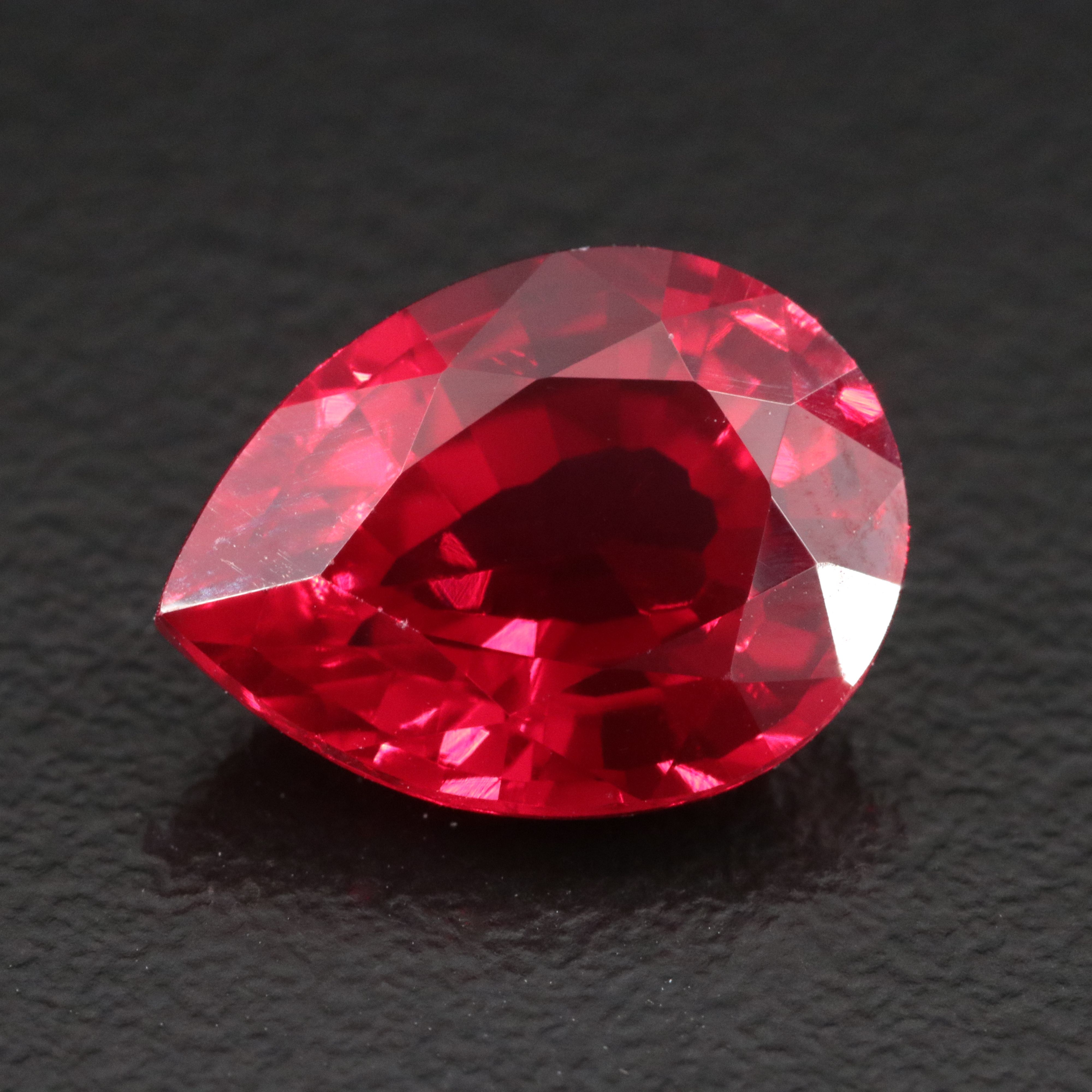 Loose 6.85 CT Lab Grown Ruby