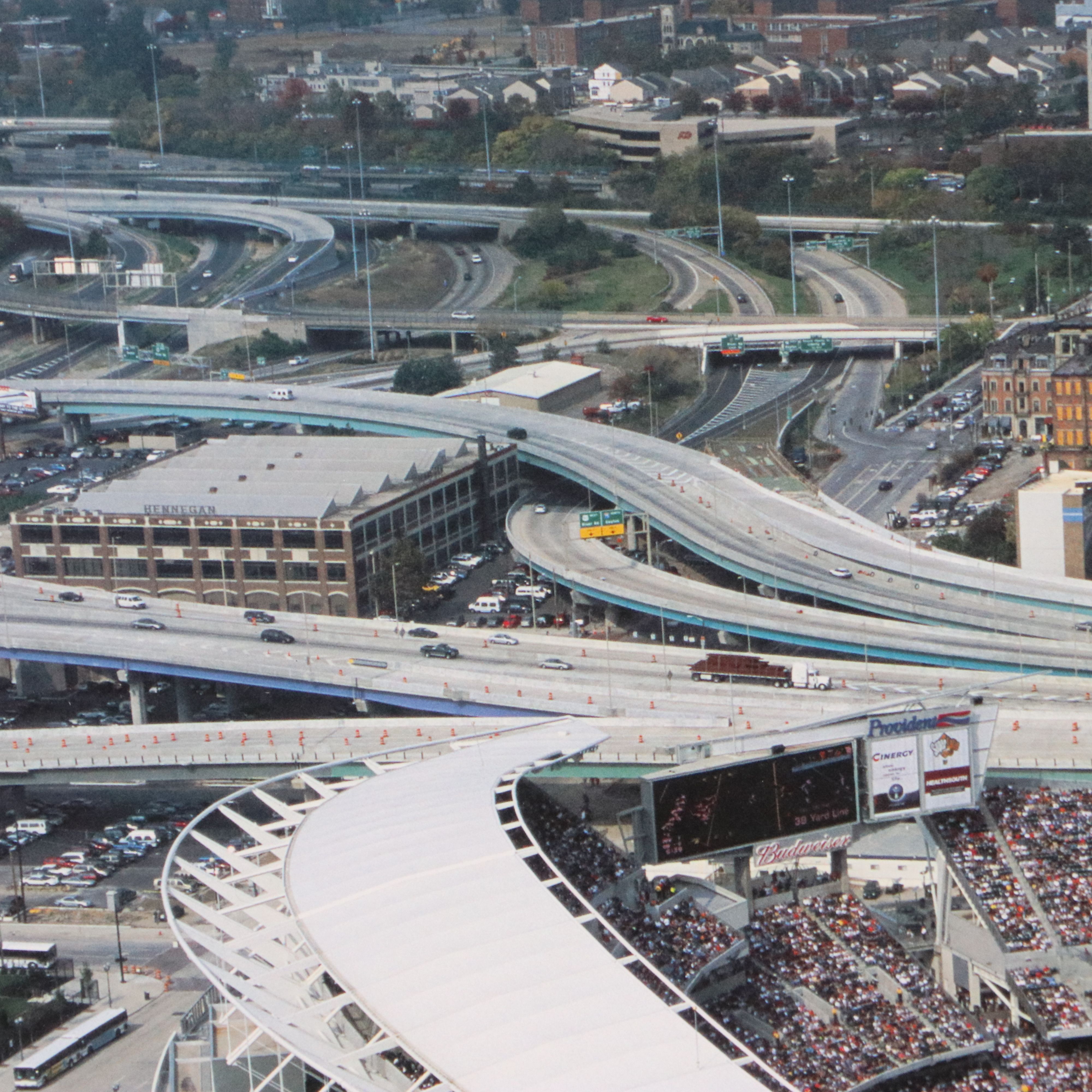 Offset Lithograph of Paul Brown Stadium, 21st Century