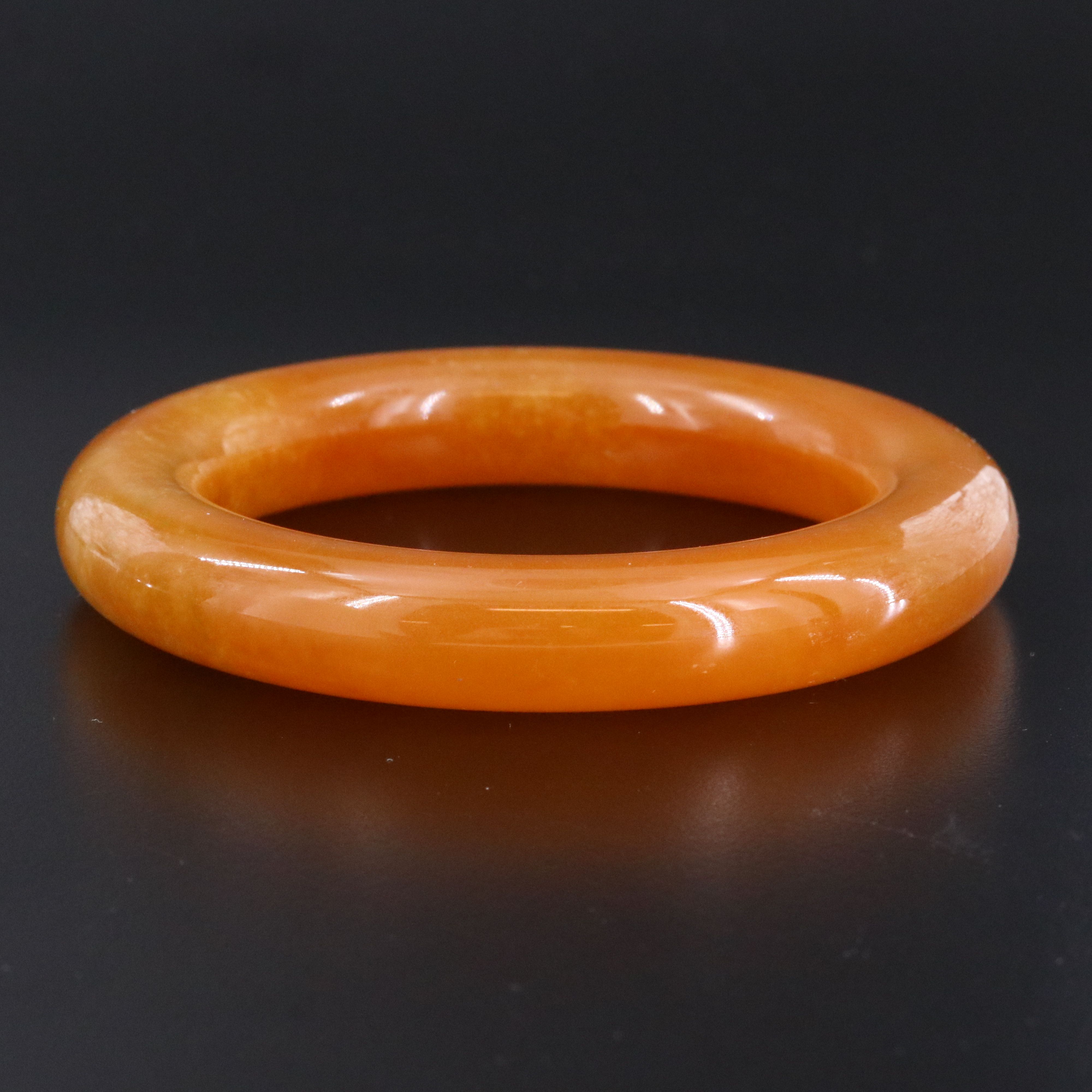 Jadeite Hololith Bangle Bracelet