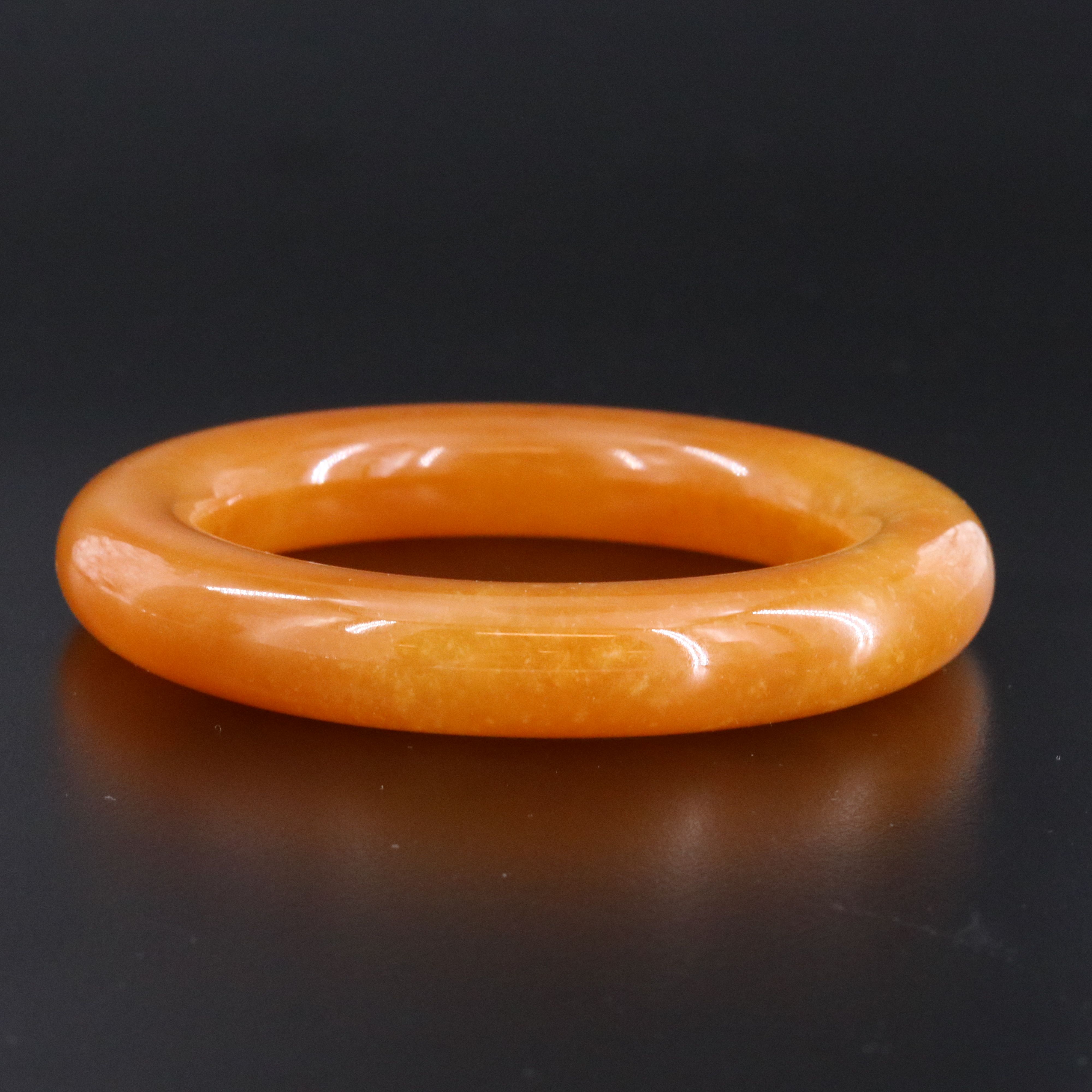 Jadeite Hololith Bangle Bracelet