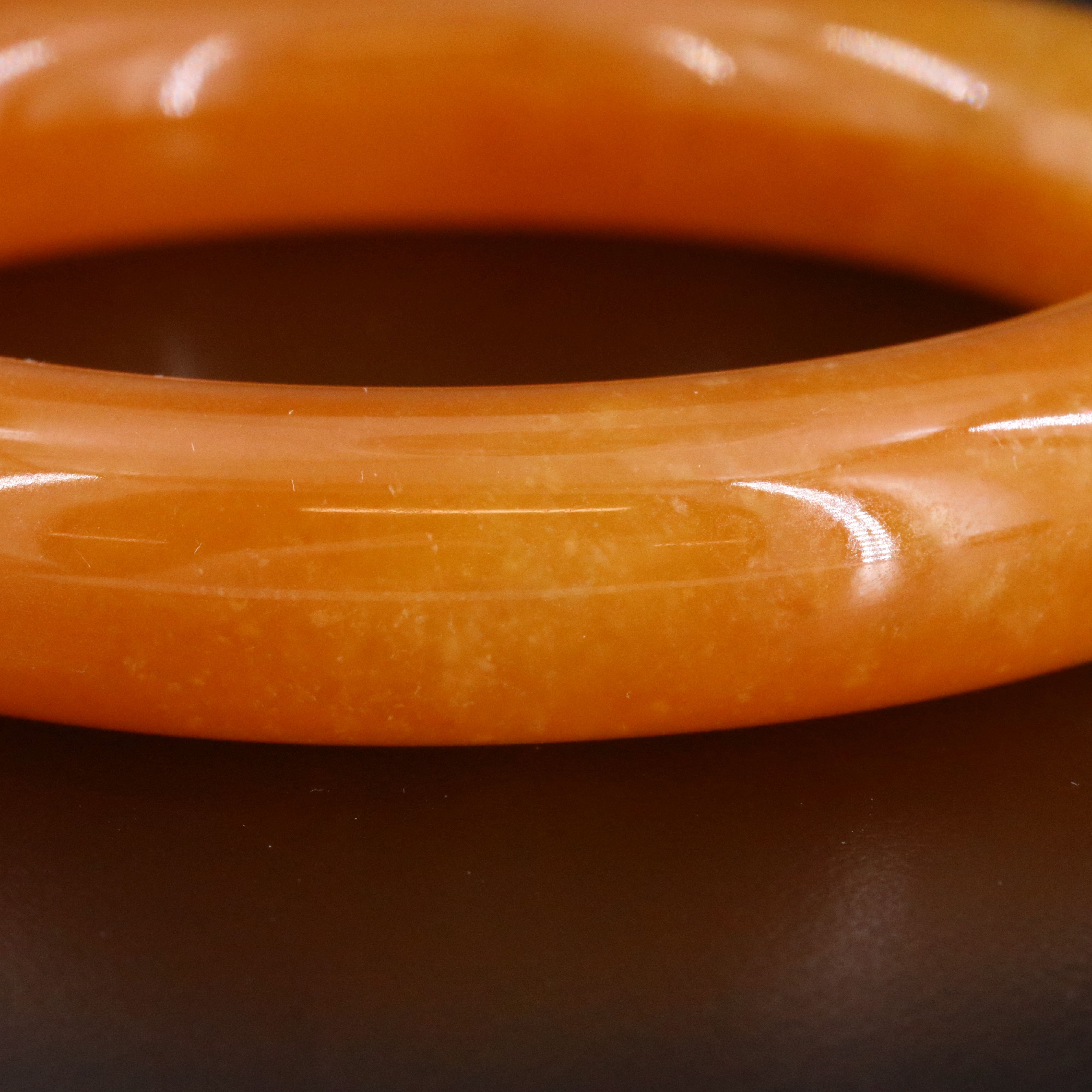 Jadeite Hololith Bangle Bracelet