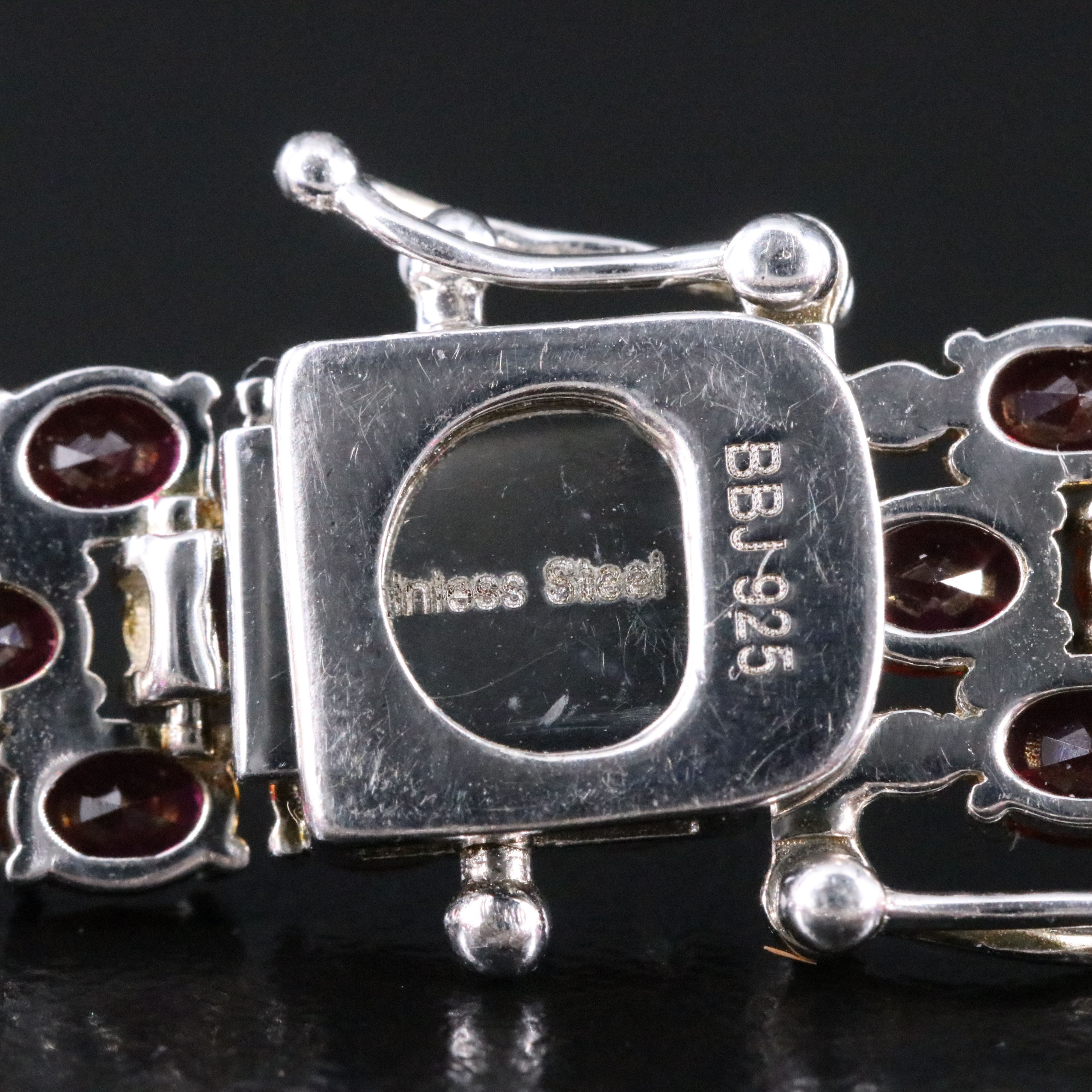 Sterling and Ruby Bracelet