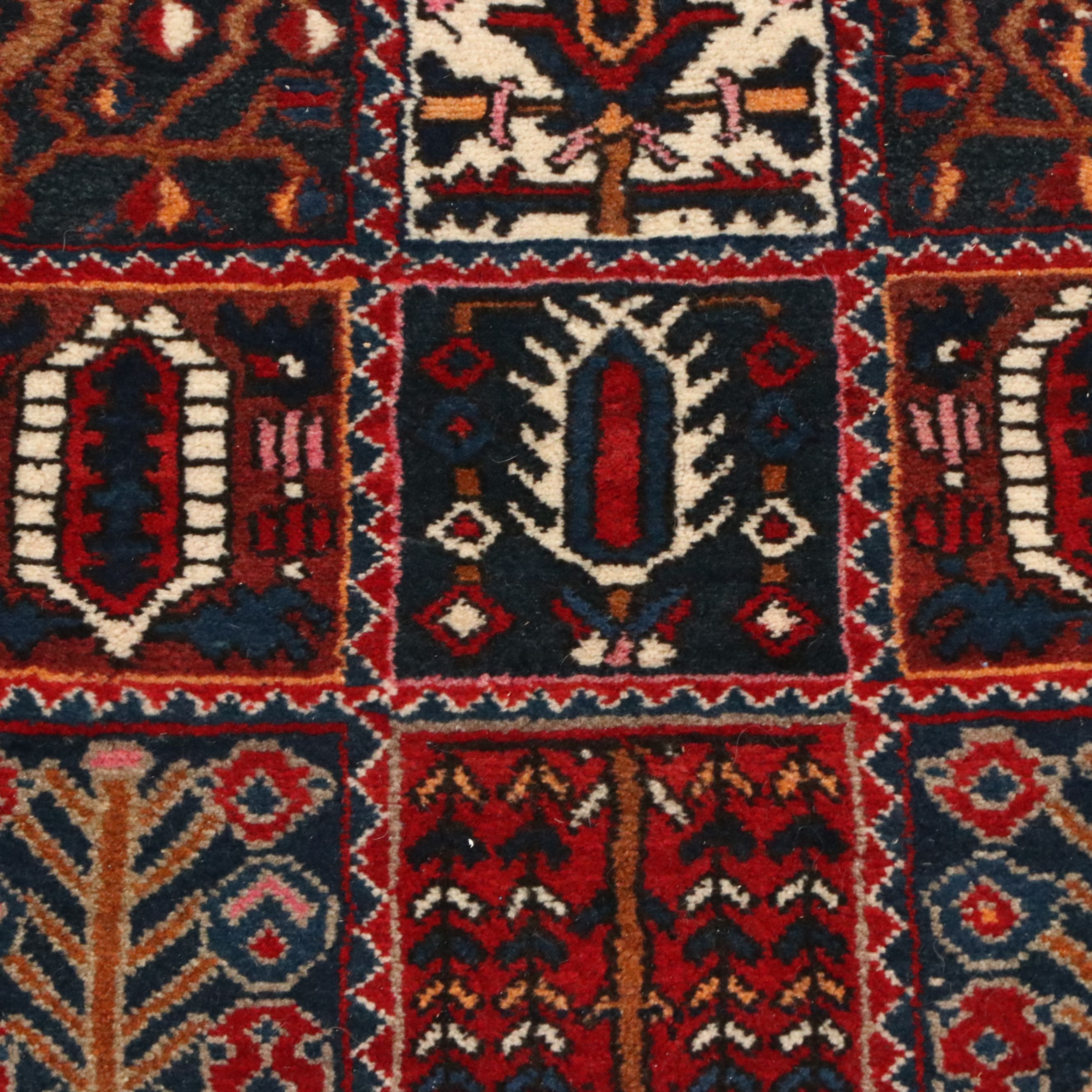 3'9 x 8'5 Hand-Knotted Persian Bakhtiari Area Rug