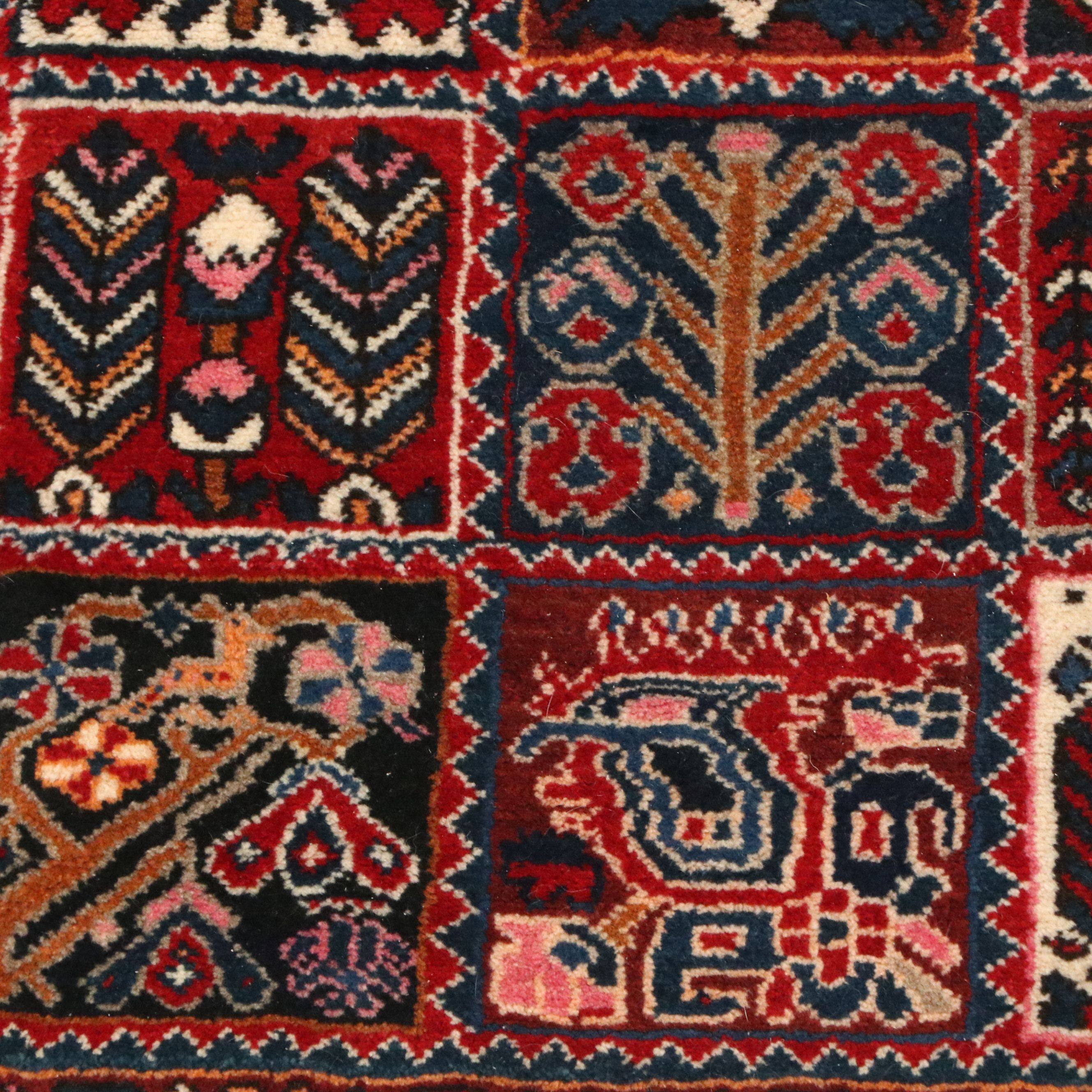 3'9 x 8'5 Hand-Knotted Persian Bakhtiari Area Rug