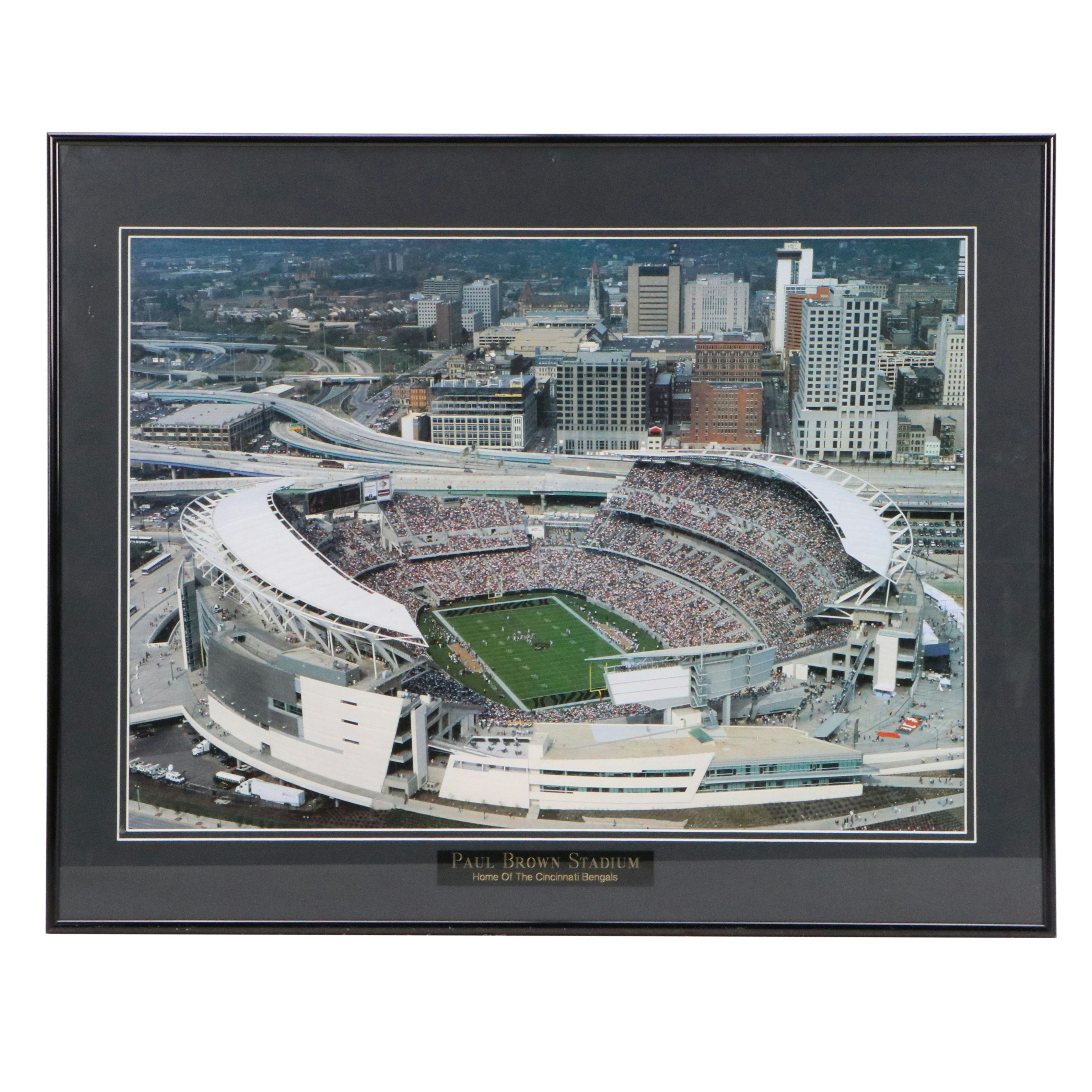 Offset Lithograph of Paul Brown Stadium, 21st Century