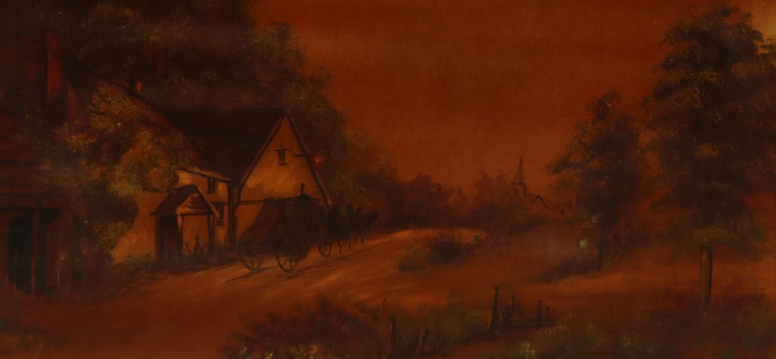 Carso Pastoral Landscape Oil Painting, 1965