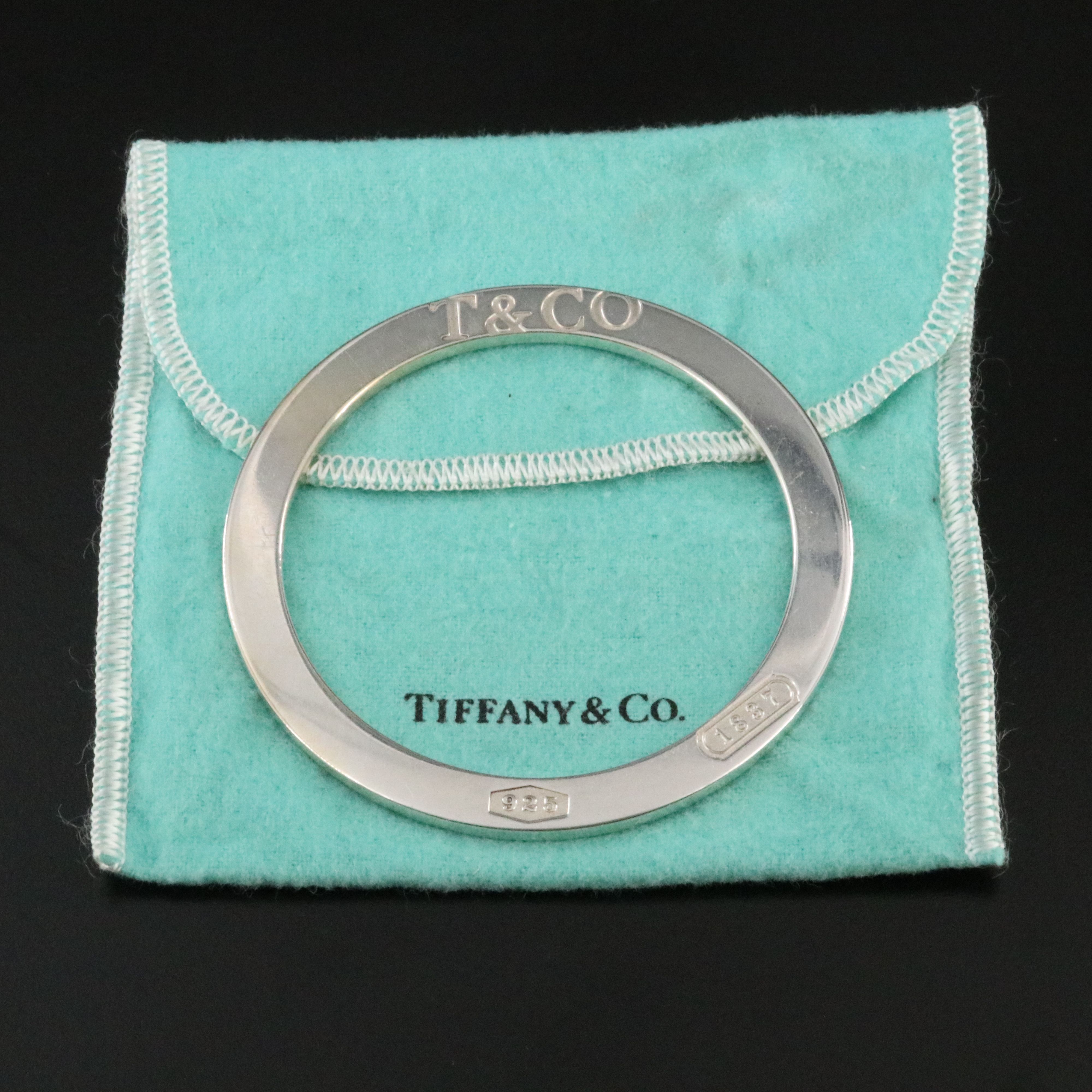 Tiffany & Co. 1837 Sterling Bangle Bracelet